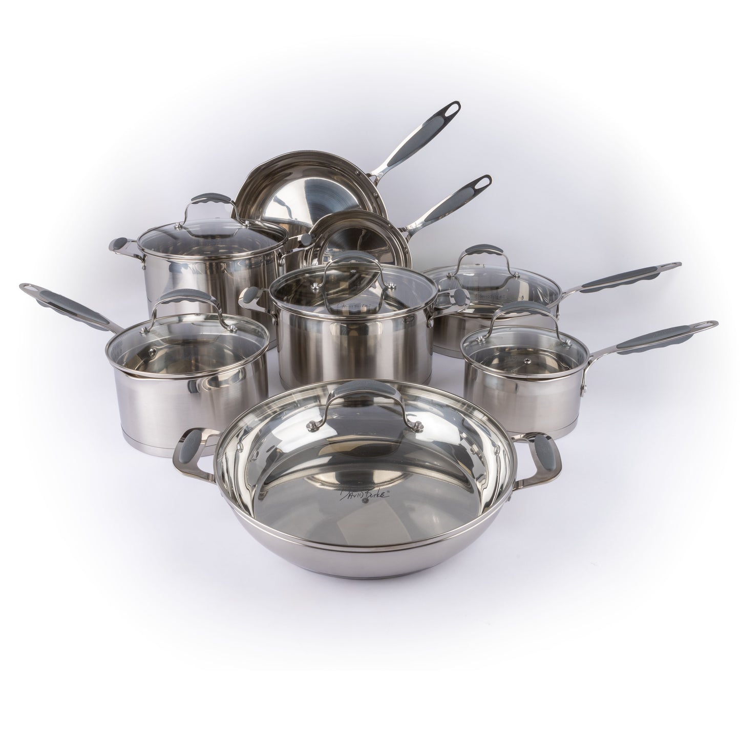David Burke Stature 12.5 inch Everyday Pan with Lid