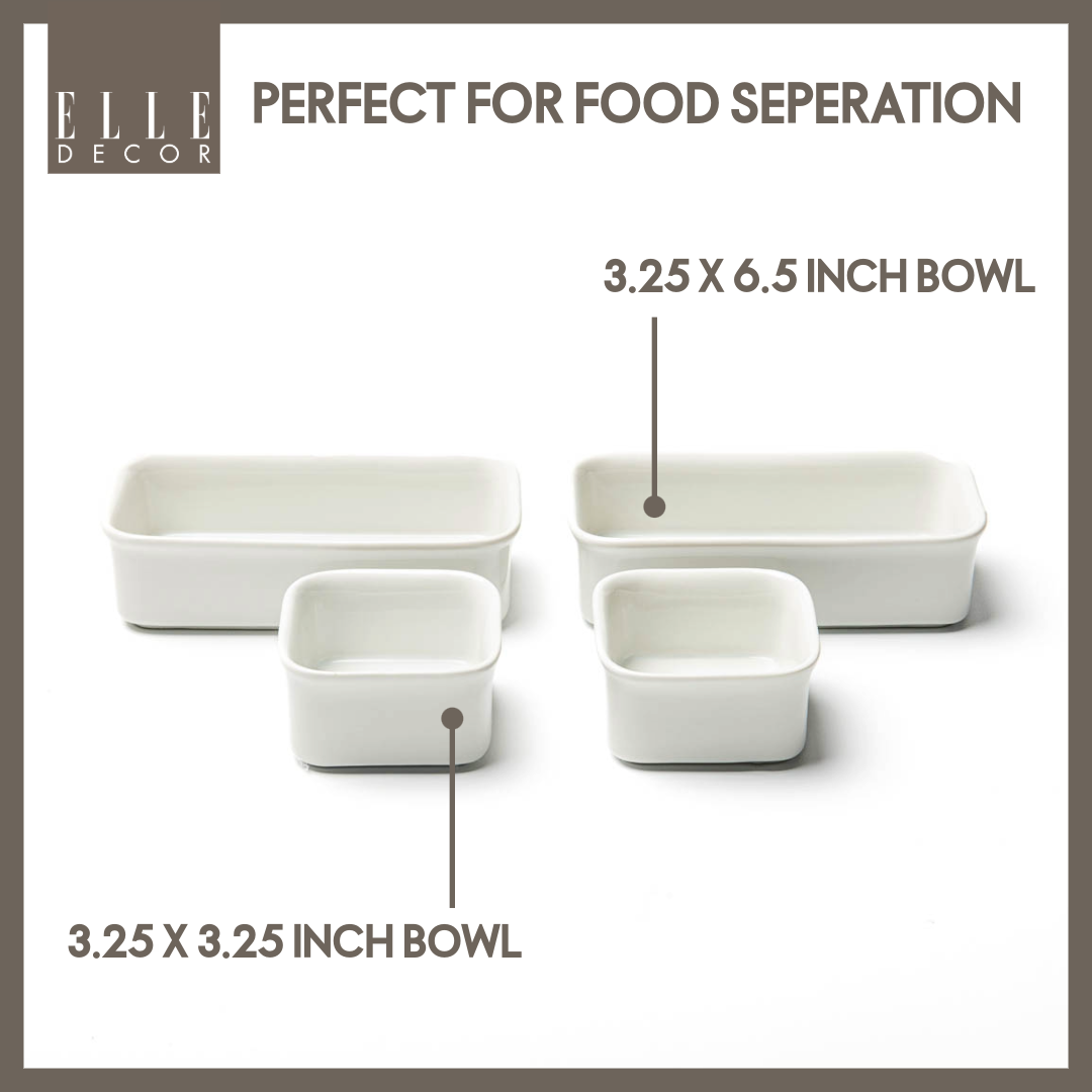 Elle Decor 4 Piece Charcuterie Bowls