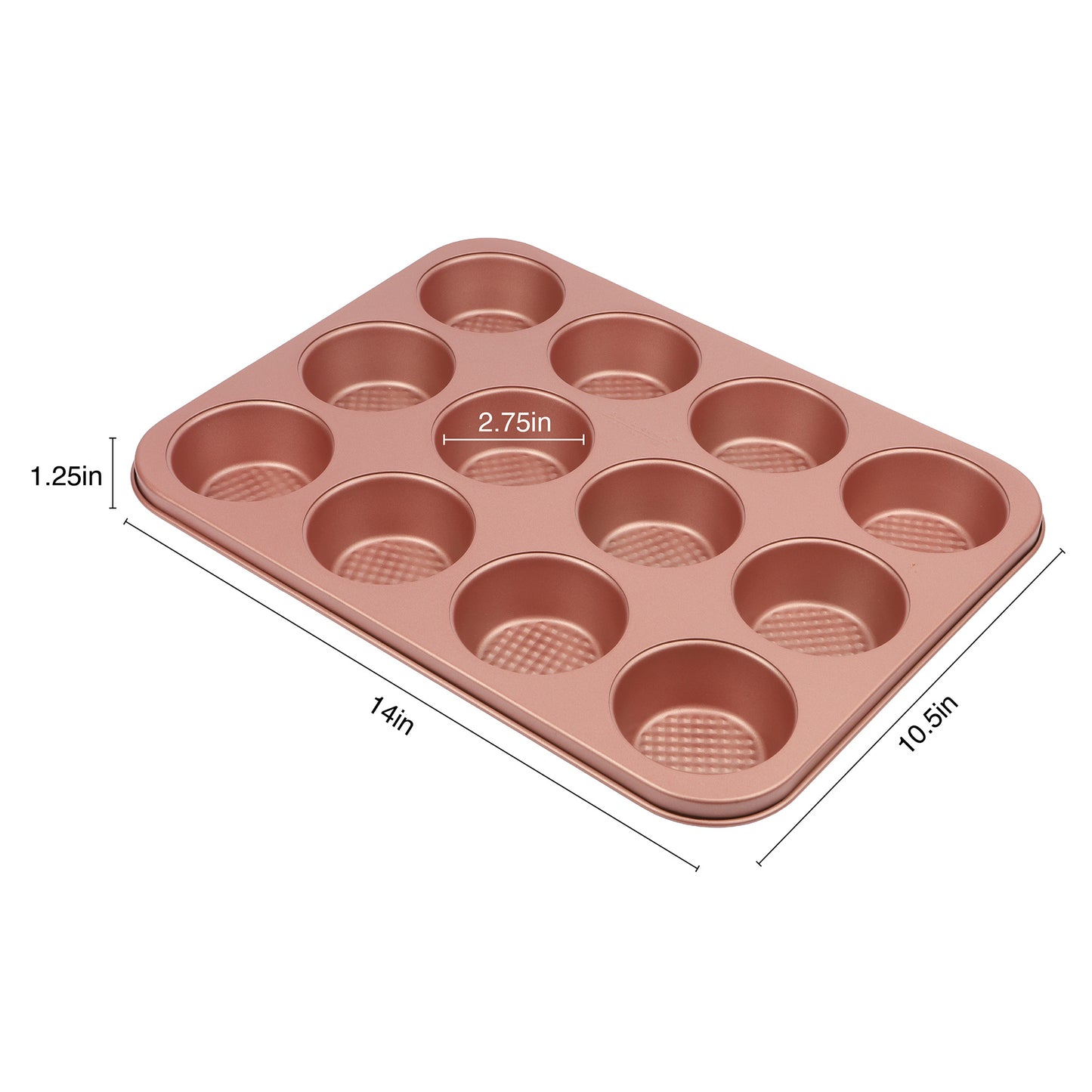 David Burke Muffin Tin - Rose Gold
