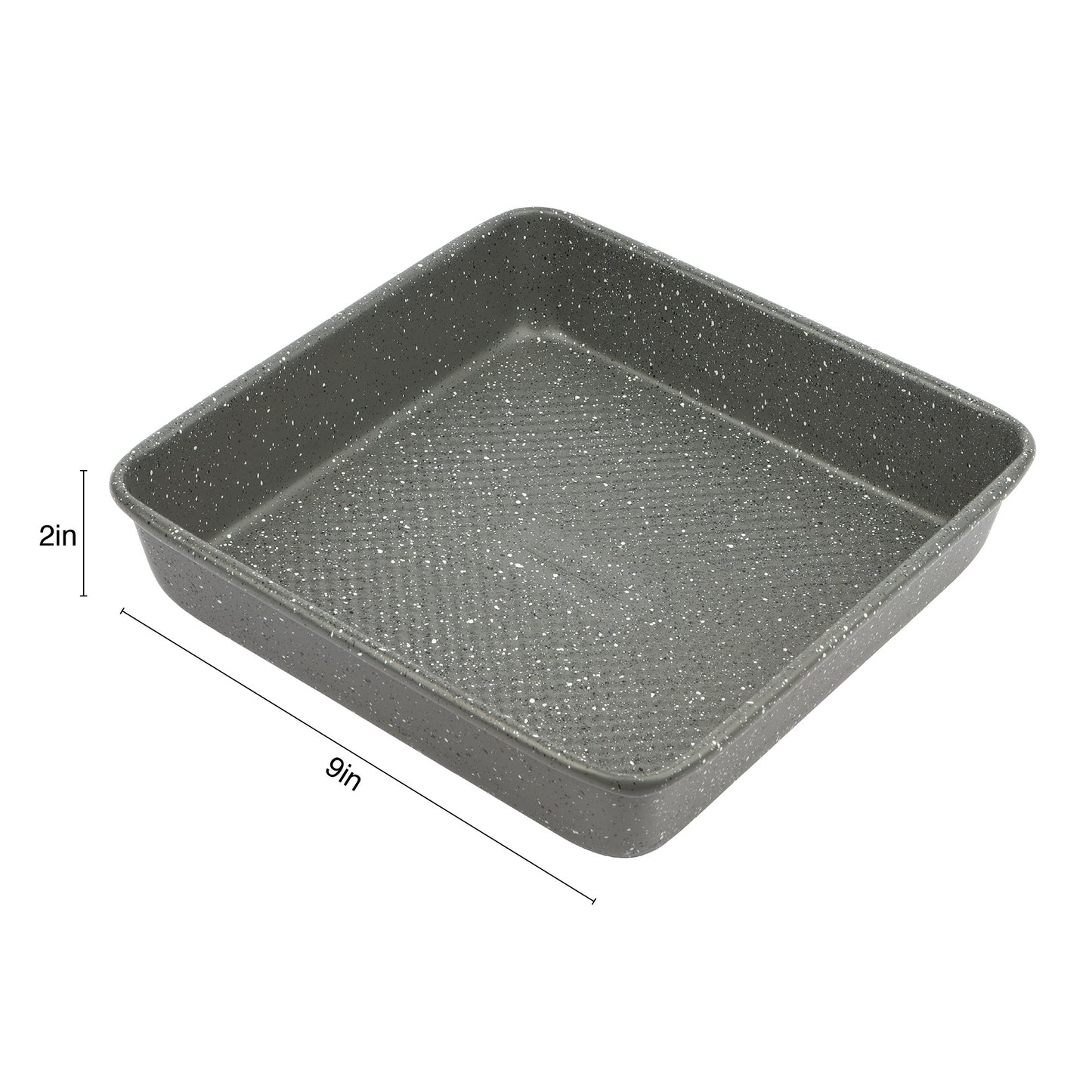 David Burke Square Cake Pan - Speckled Gray