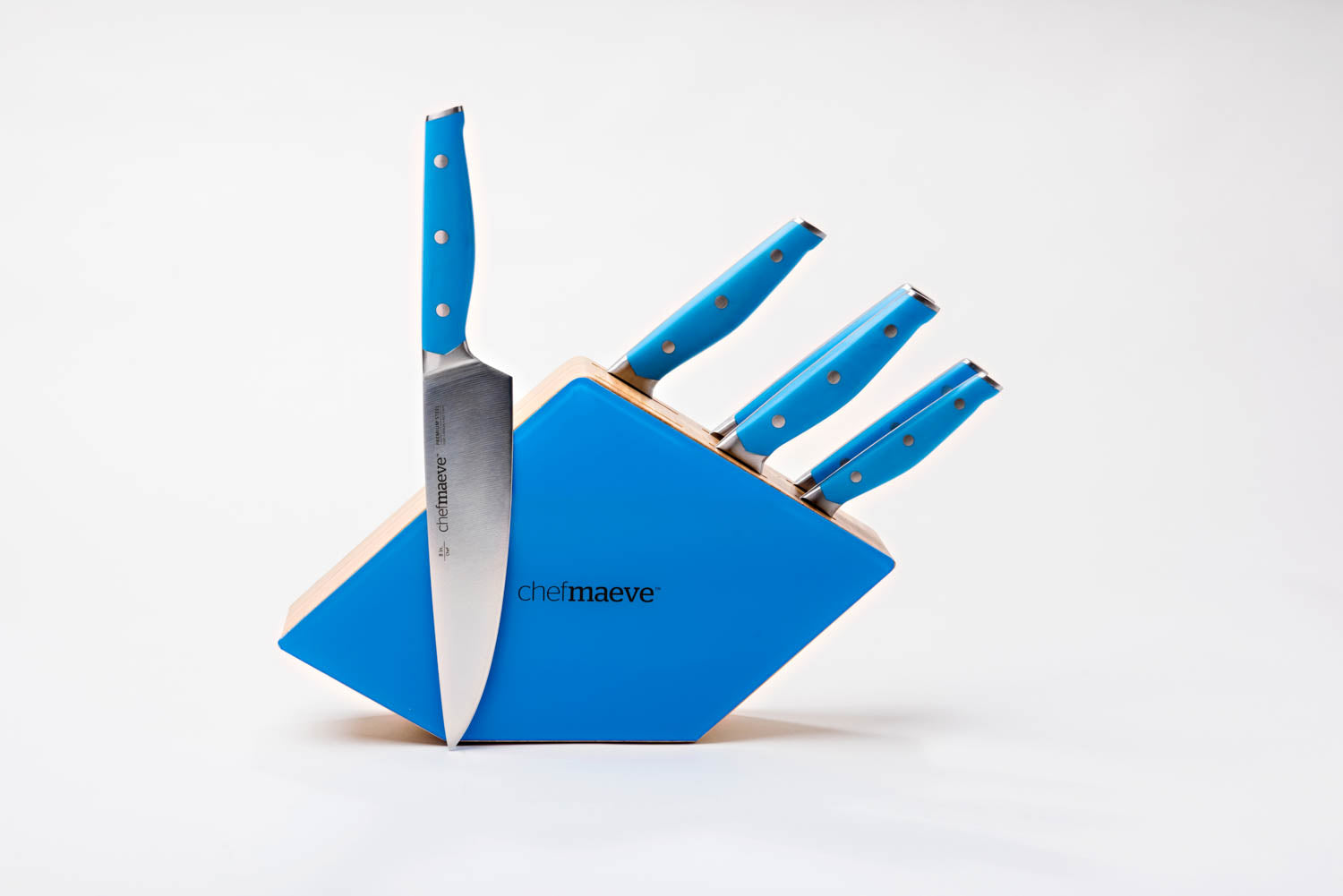 Chef Maeve 7 Piece Knife Set - Blue