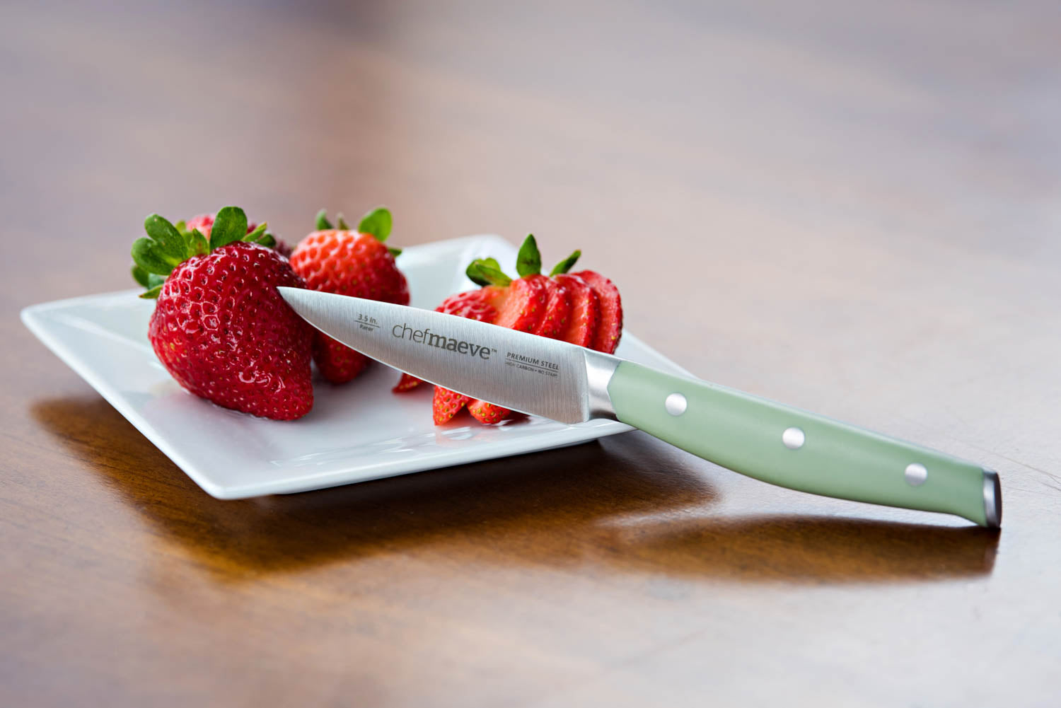 Chef Maeve 7 Piece Knife Set - Green