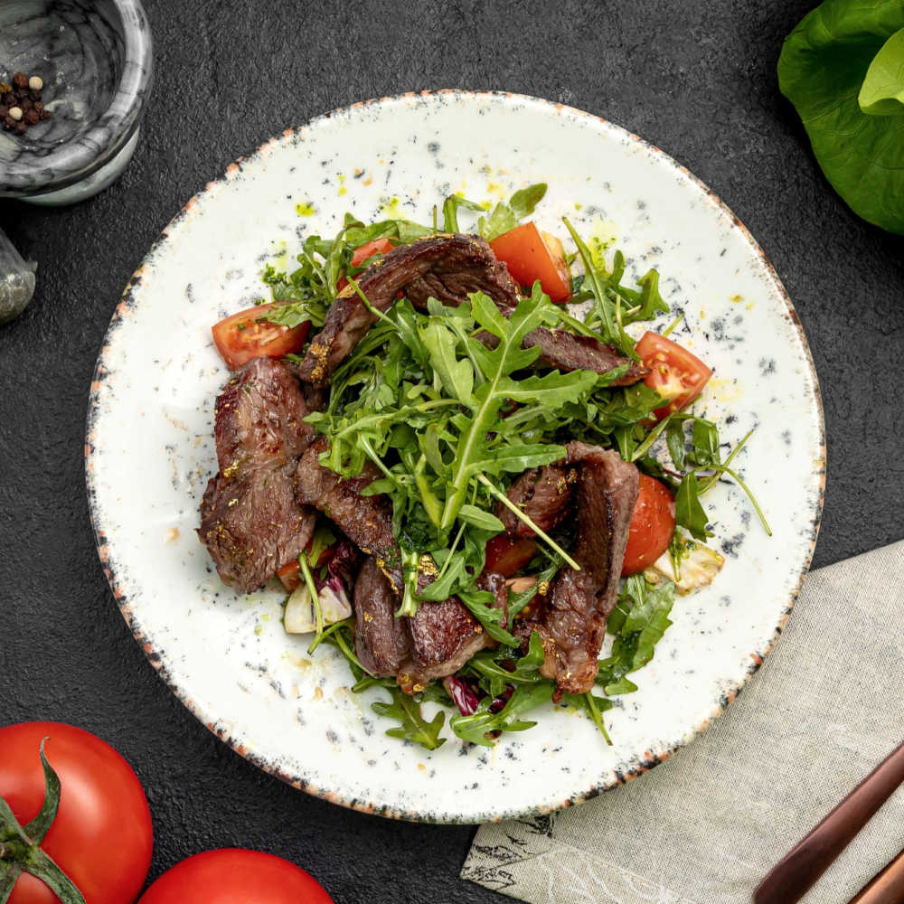 Seared Flank Steak Salad