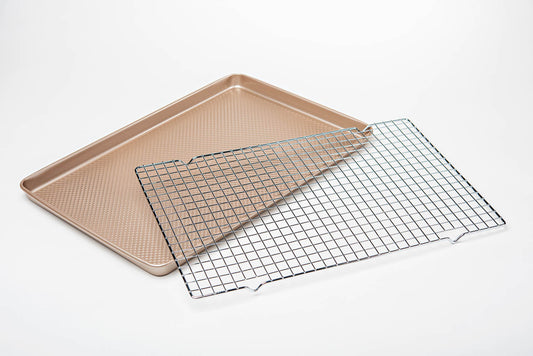 David Burke Large Cookie Sheet and Cooling Rack - Bronze