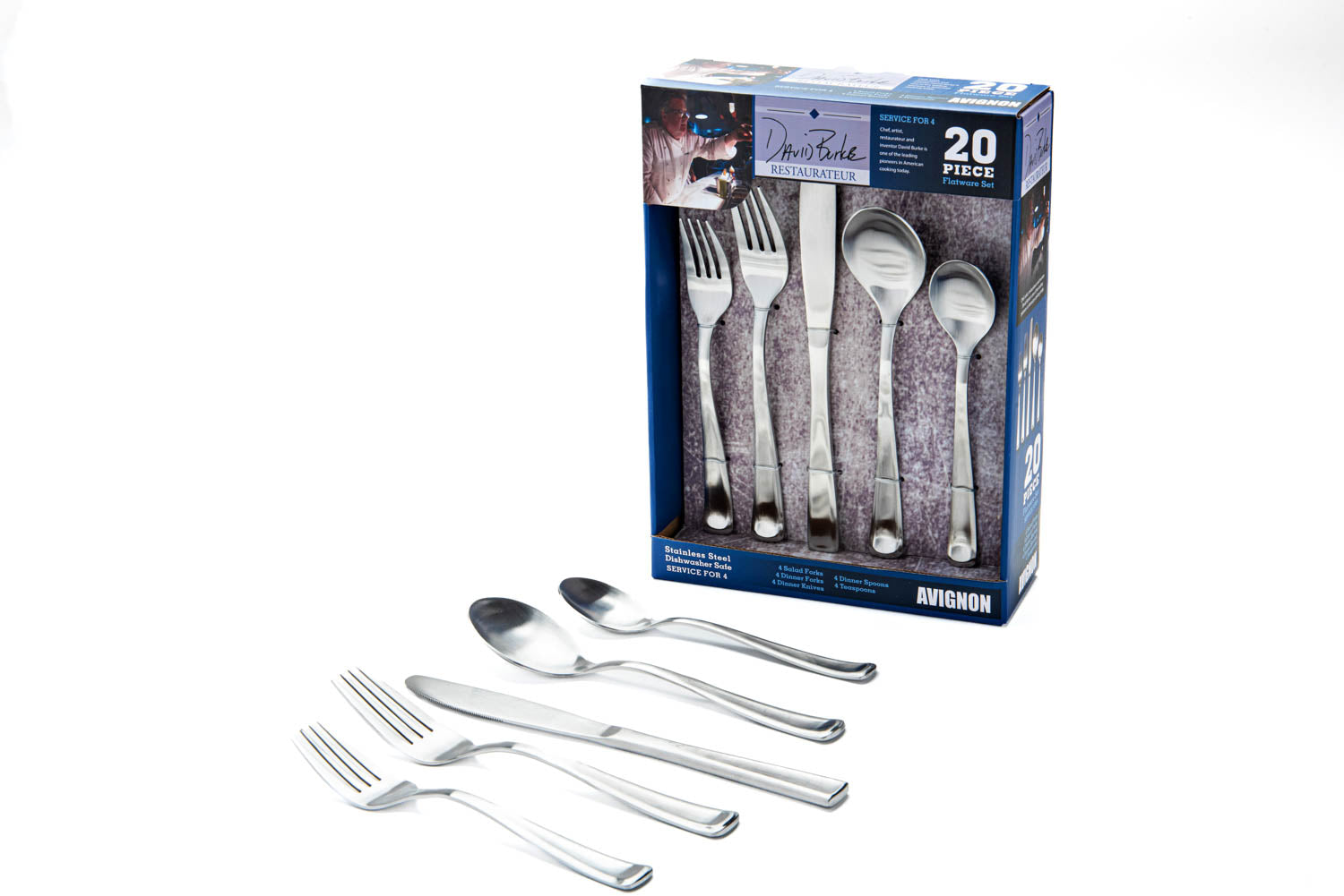 HOLIDAY GIFT BUNDLE! 20 Piece Flatware & 6 Piece Hostess Sets