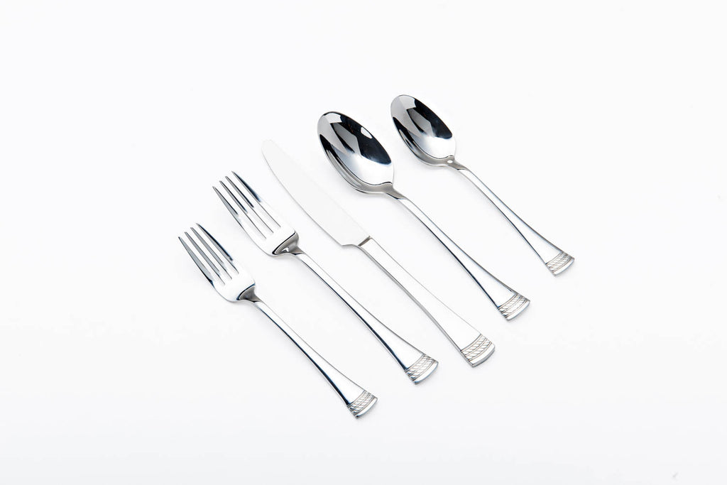 ELLE Gourmet 20 Piece Rope Flatware Set