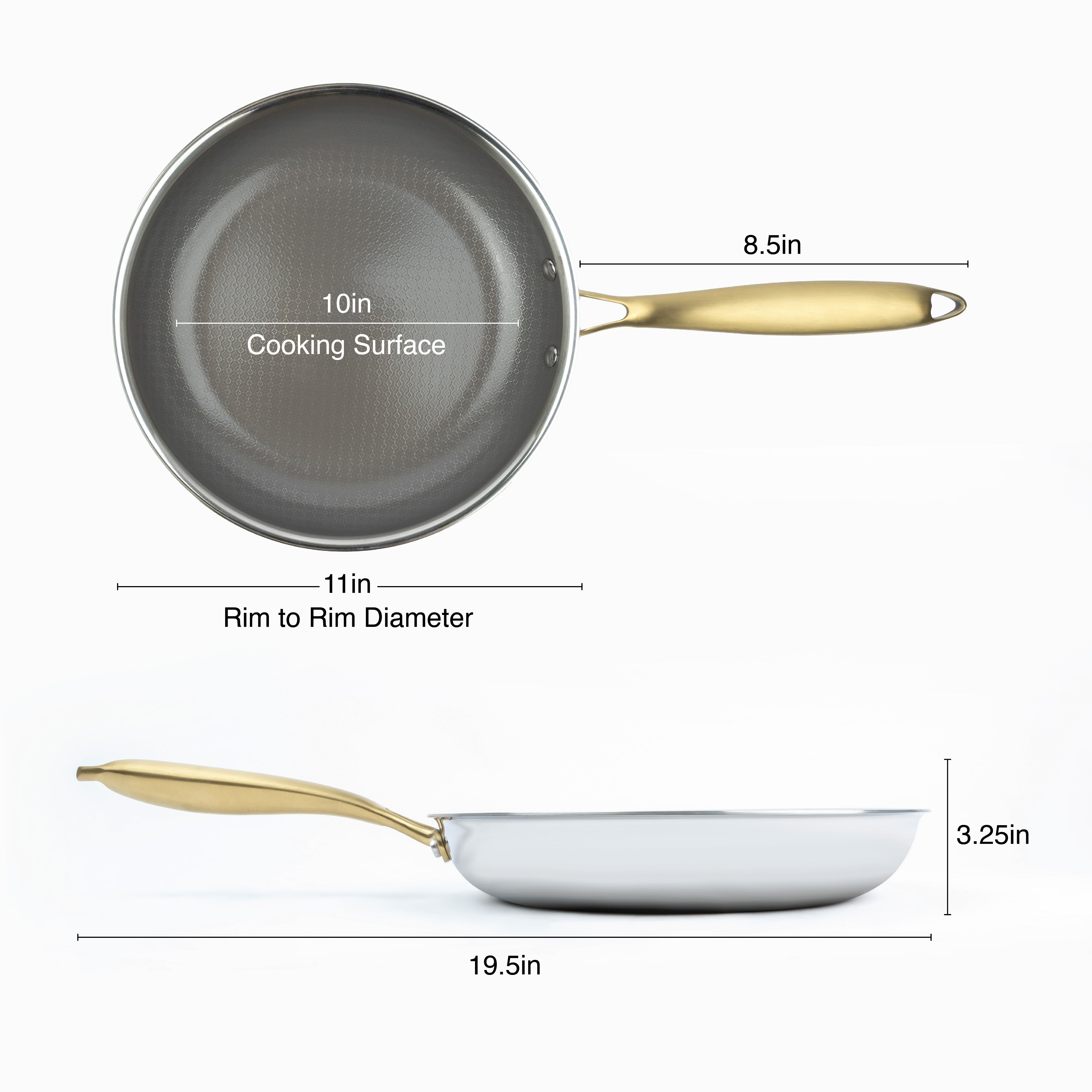 GeoGlad Ceramic 10in Nonstick Ceramic Fry Pan