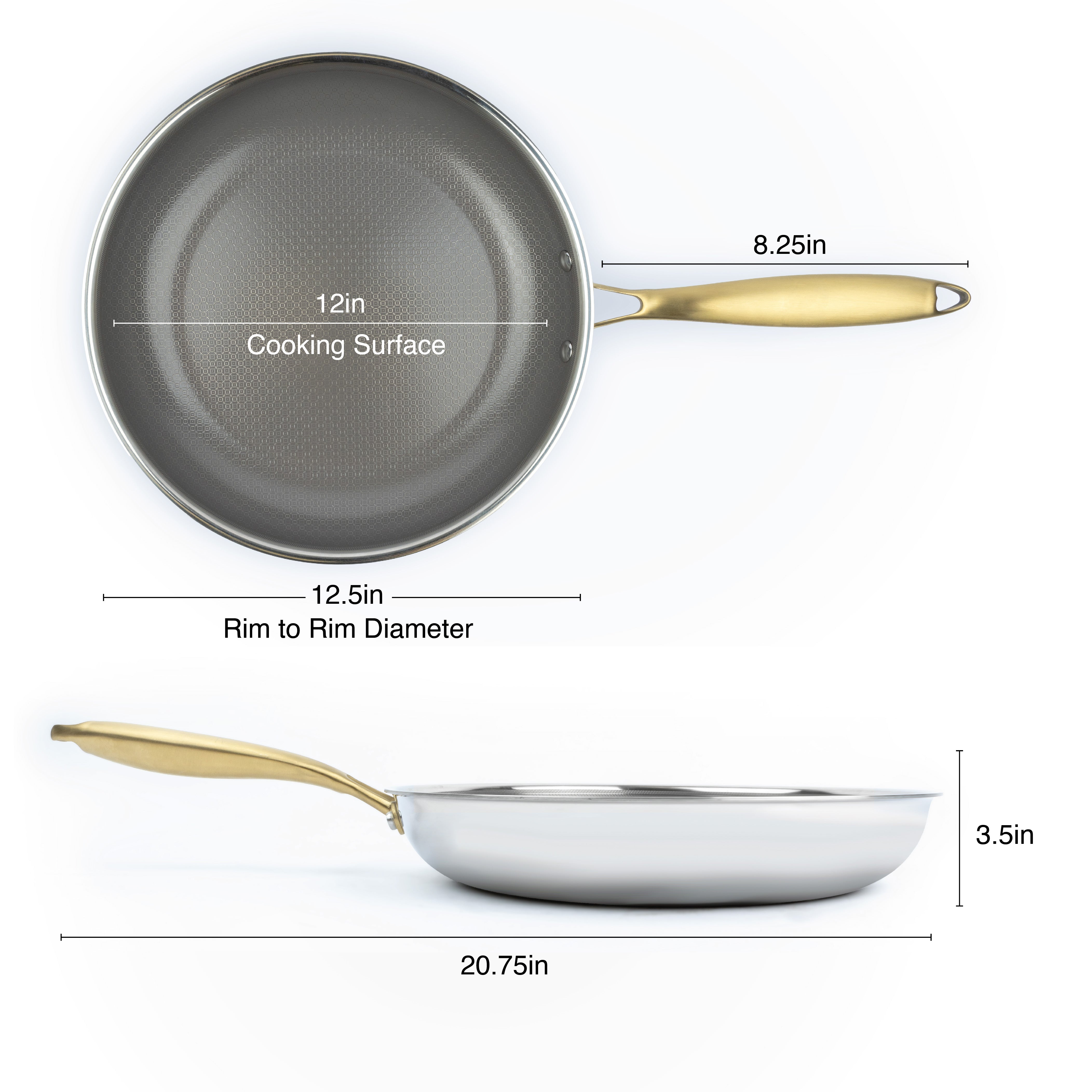 GeoGlad Ceramic 12in Nonstick Ceramic Fry Pan
