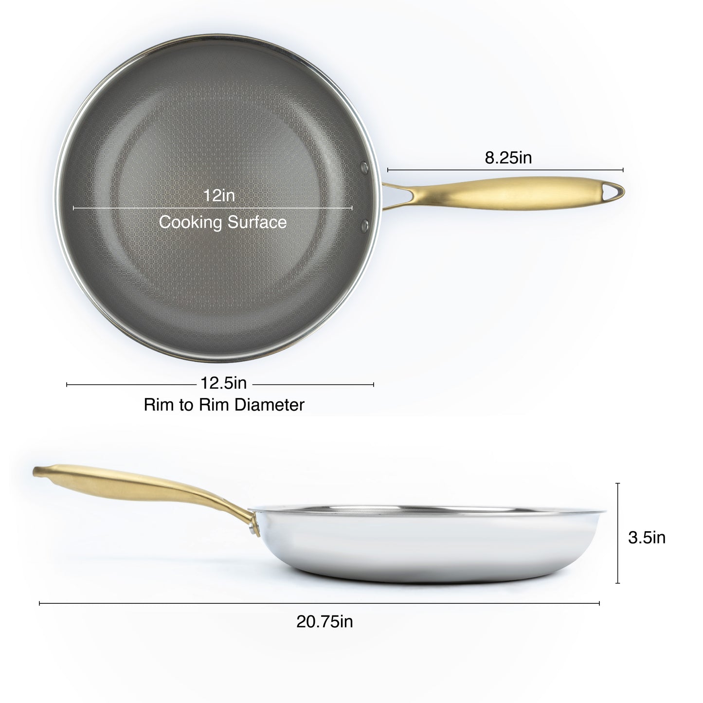 GeoGlad Ceramic 12in Nonstick Ceramic Fry Pan