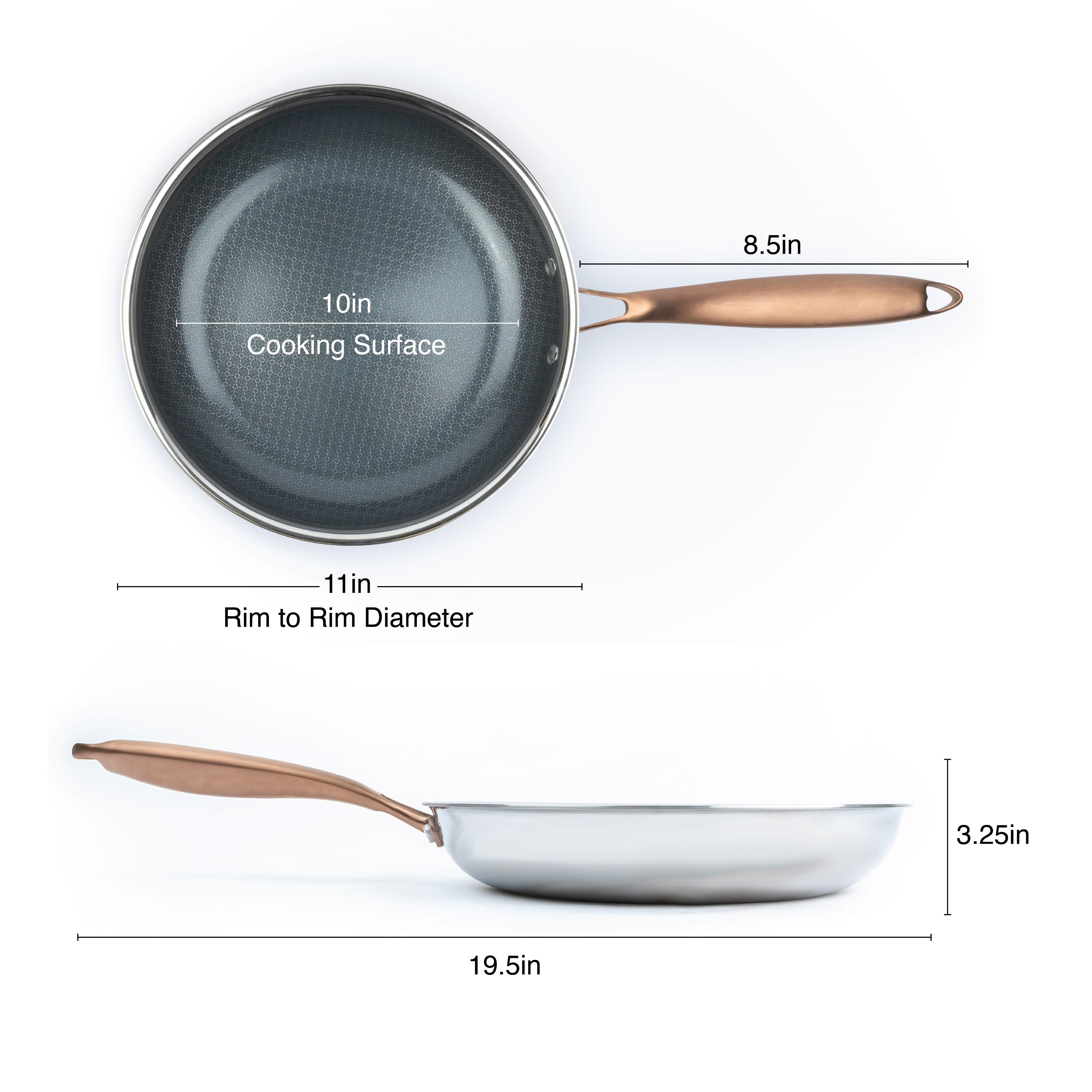 GeoGlad Ceramic 10in Nonstick Ceramic Fry Pan - Copper
