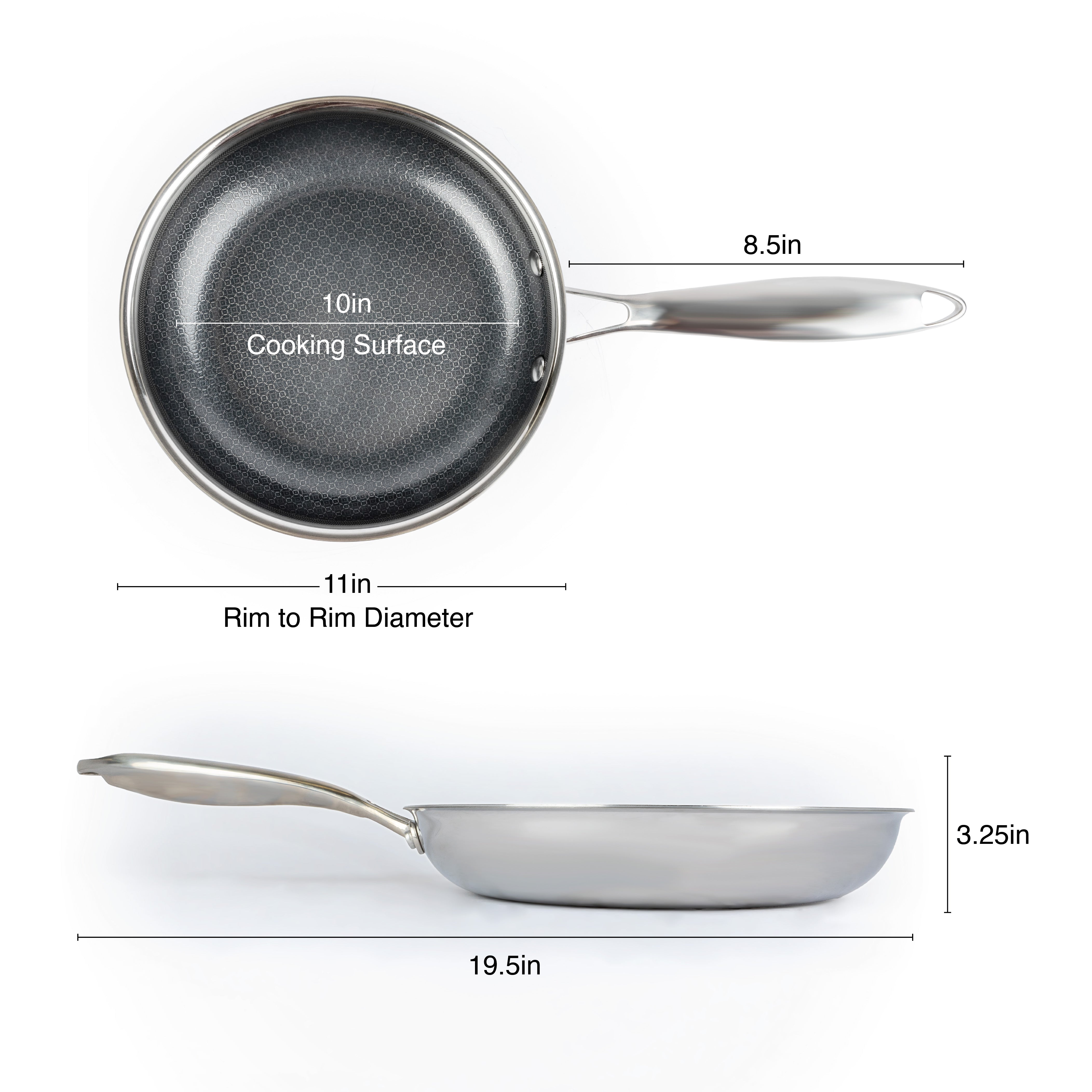 GeoGlad Ceramic 10in Nonstick Ceramic Fry Pan - Dark Gray