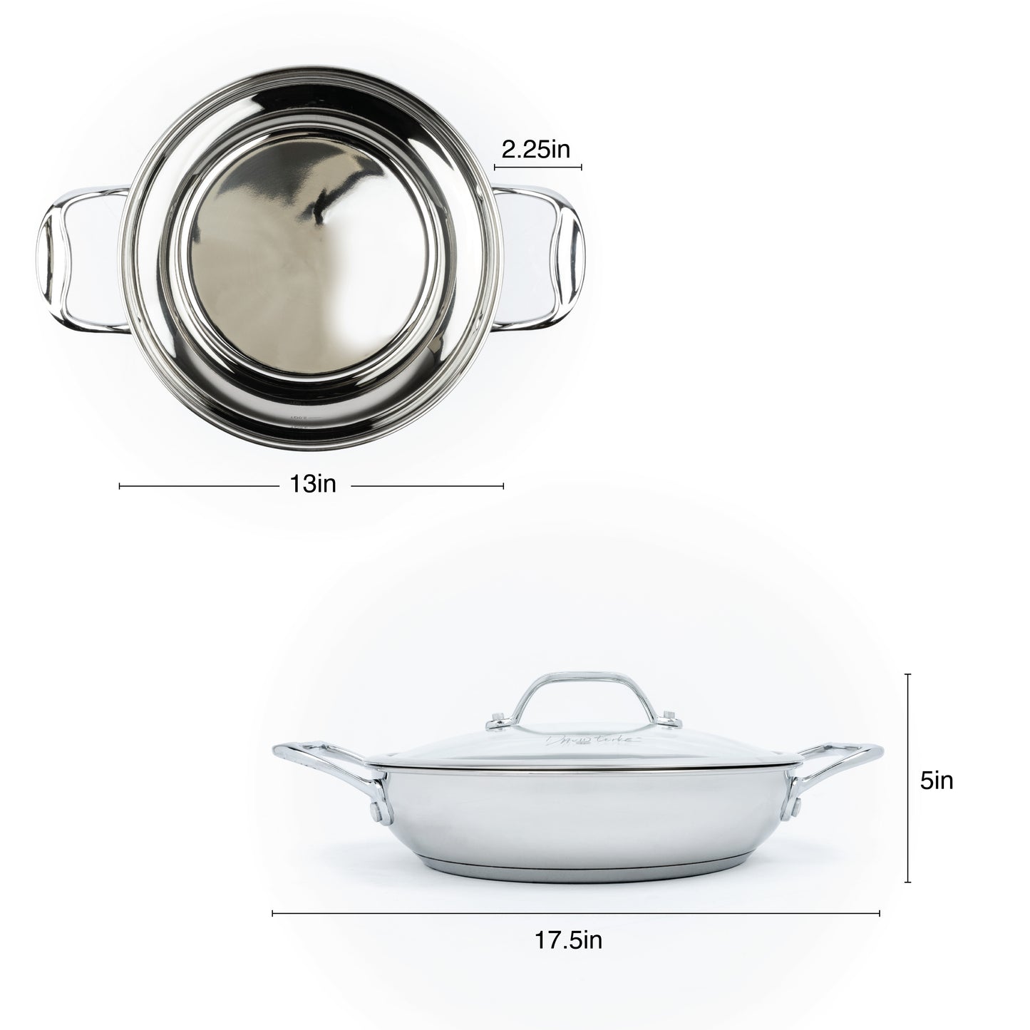 David Burke Splendor 9.5 inch Everyday Pan with Lid