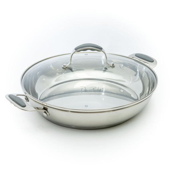 David Burke Stature 12.5 inch Everyday Pan with Lid