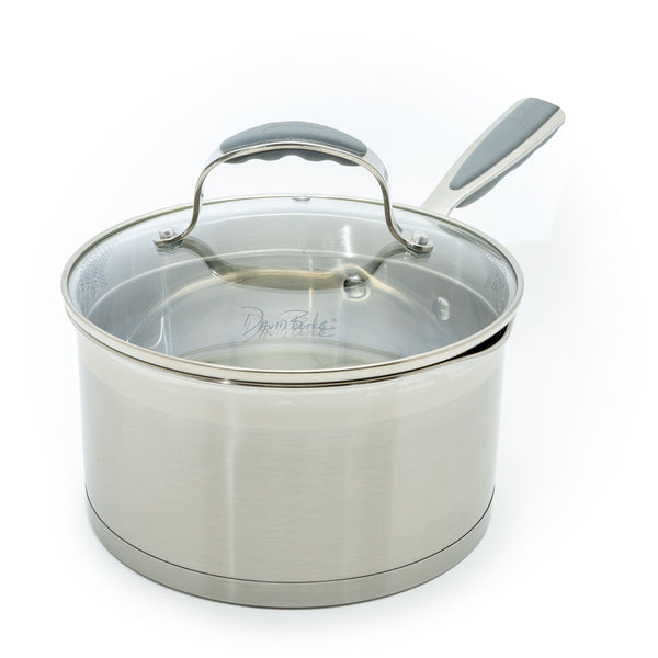 David Burke Stature 3.5 qt. Sauce Pan with Strain Lid