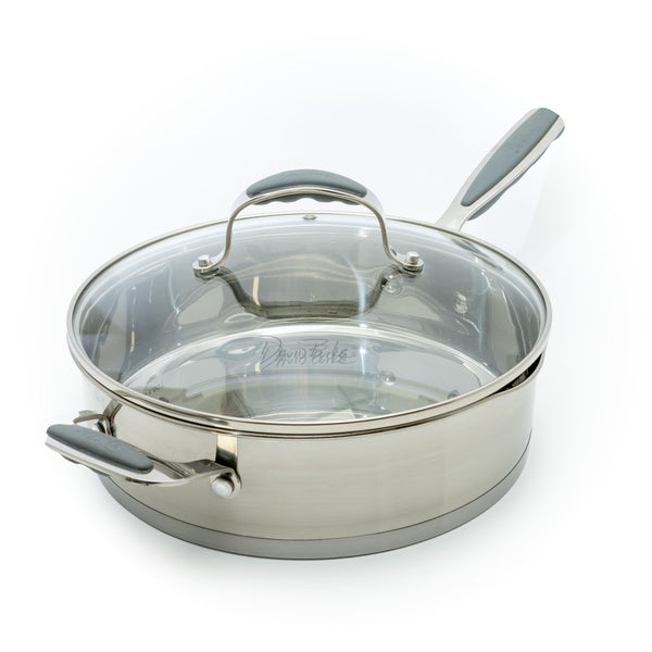David Burke Stature 4 qt. Sauce Pan with Strain Lid