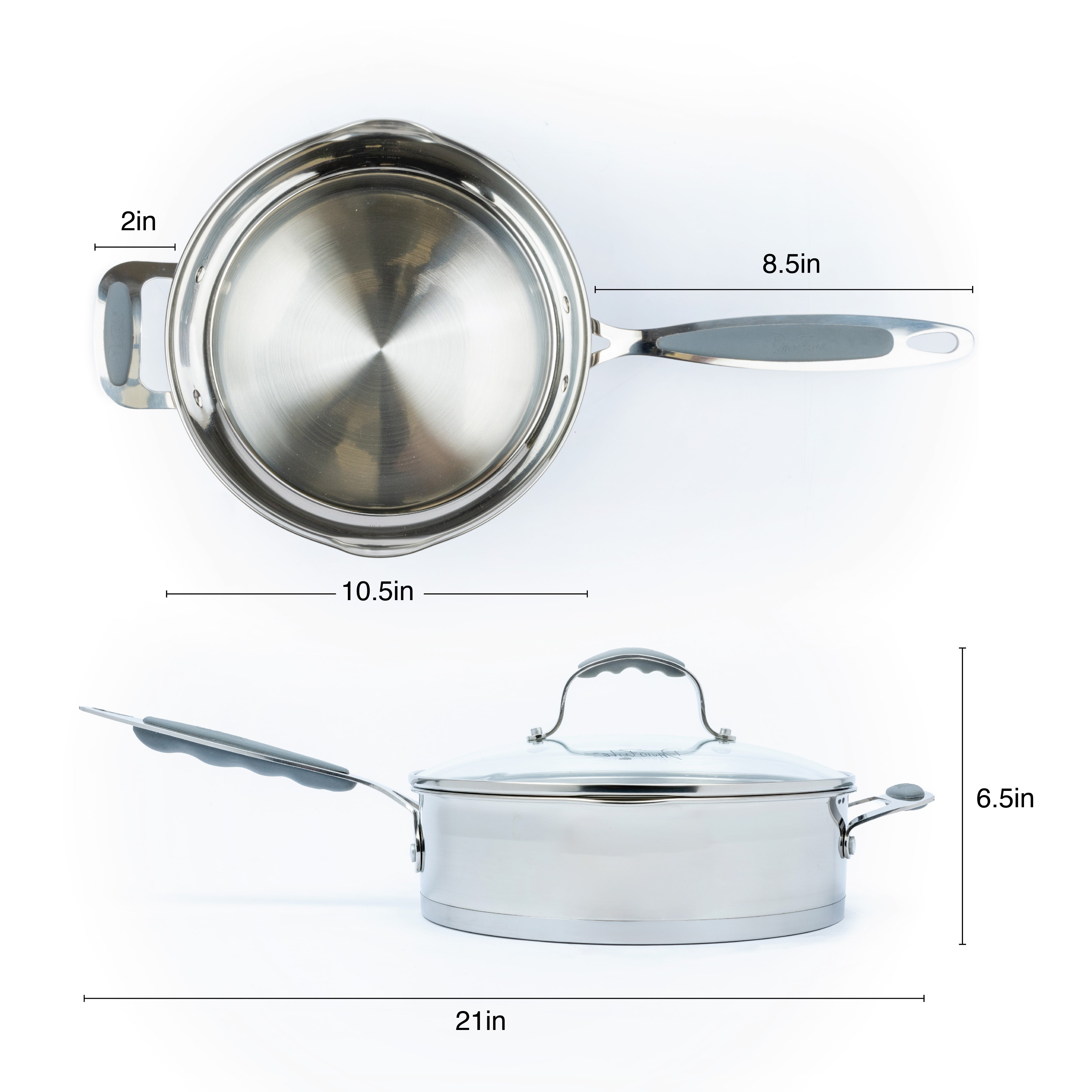 David Burke Stature 4 qt. Sauce Pan with Strain Lid