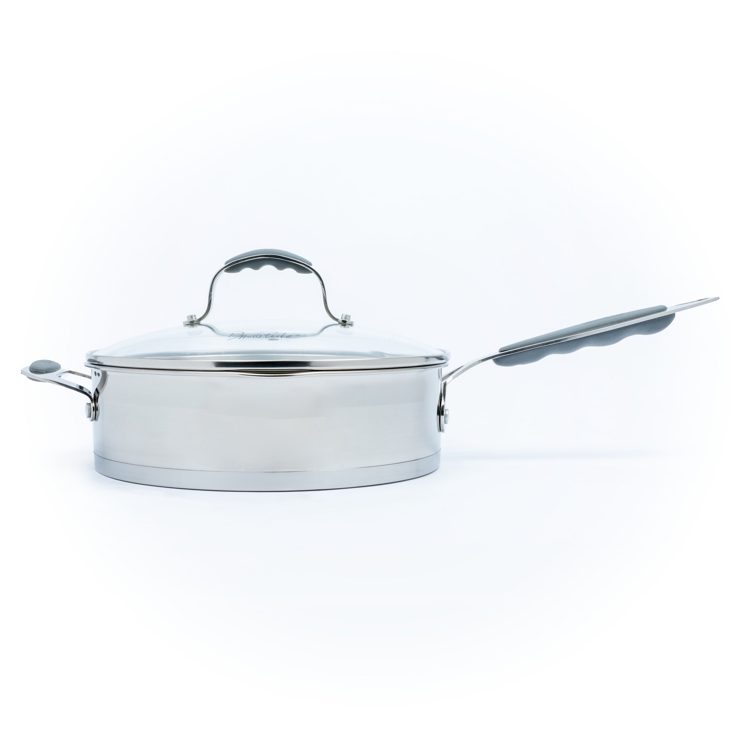 David Burke Stature 4 qt. Sauce Pan with Strain Lid