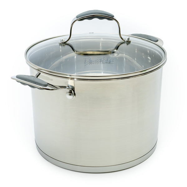 David Burke Stature 10 qt. Stock Pot with Lid