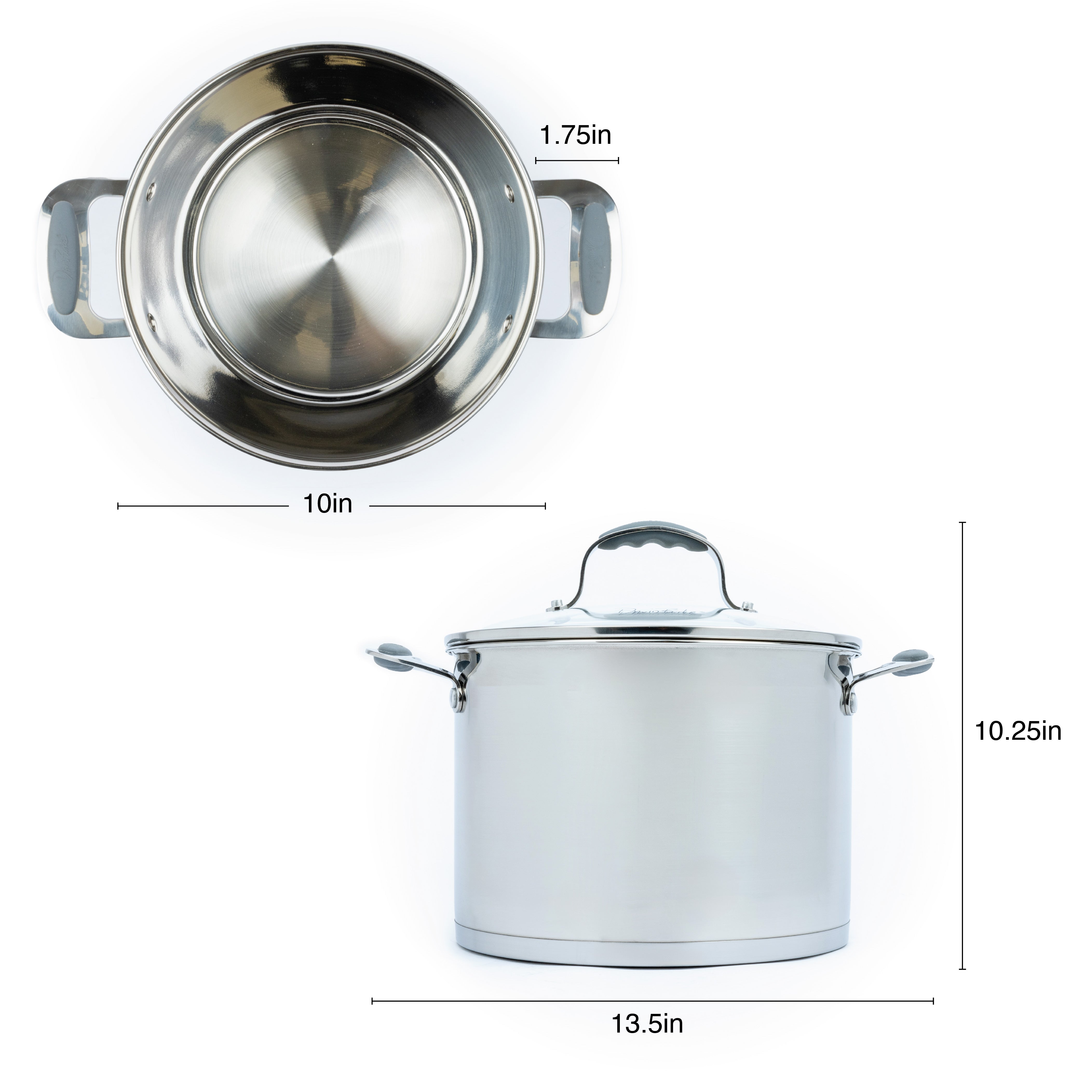 David Burke Stature 8 qt. Stock Pot with Lid