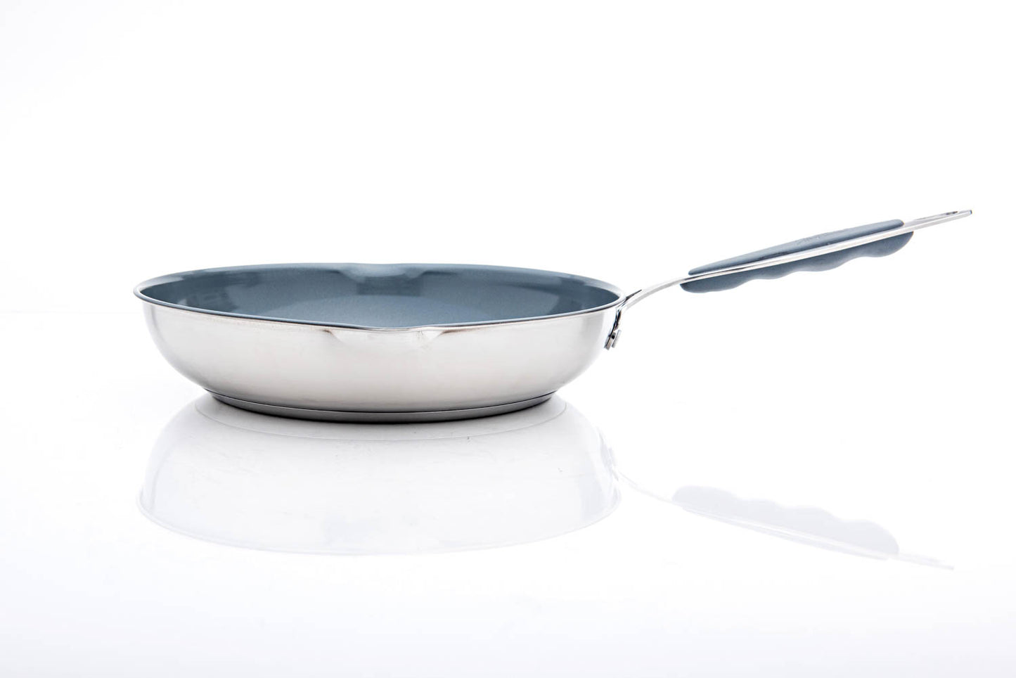 David Burke Stature 11 inch Nonstick (Gray Ceramic) Fry Pan w/ Pour Spouts