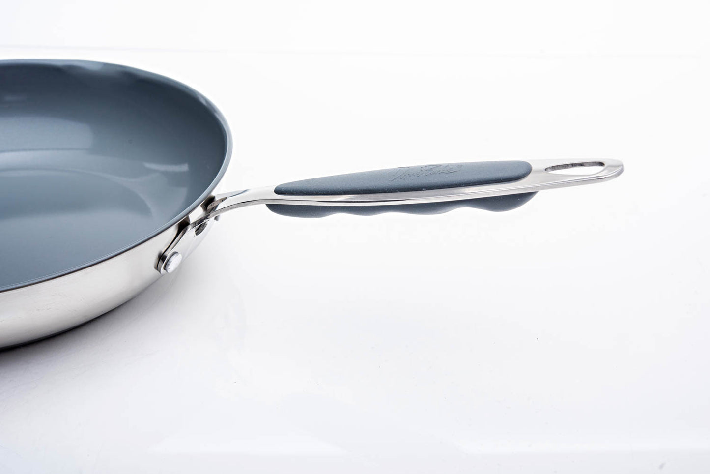 David Burke Stature 11 inch Nonstick (Gray Ceramic) Fry Pan w/ Pour Spouts
