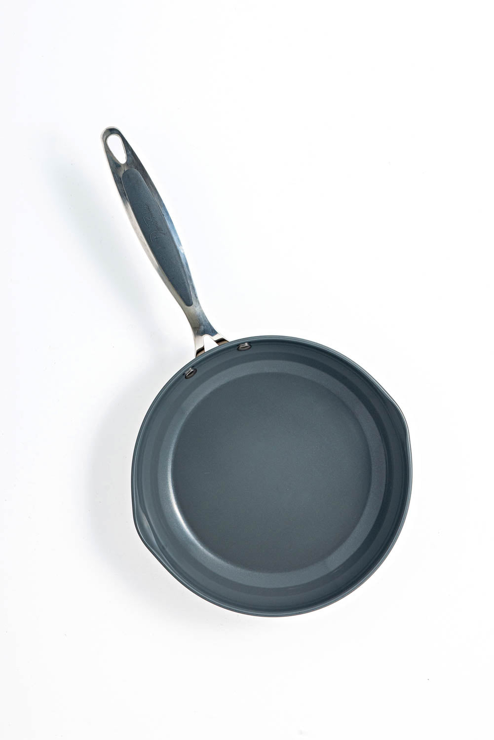 David Burke Stature 11 inch Nonstick (Gray Ceramic) Fry Pan w/ Pour Spouts