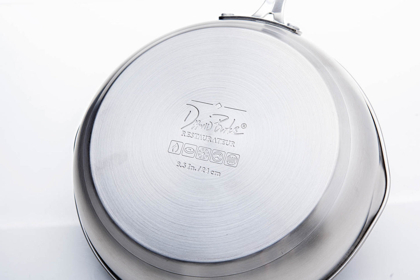 David Burke Stature 9.5 inch Nonstick (Gray Ceramic) Fry Pan w/ Pour Spouts