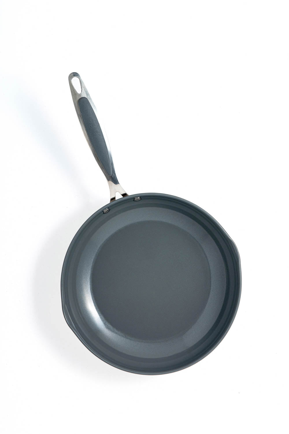 David Burke Stature 9.5 inch Nonstick (Gray Ceramic) Fry Pan w/ Pour Spouts