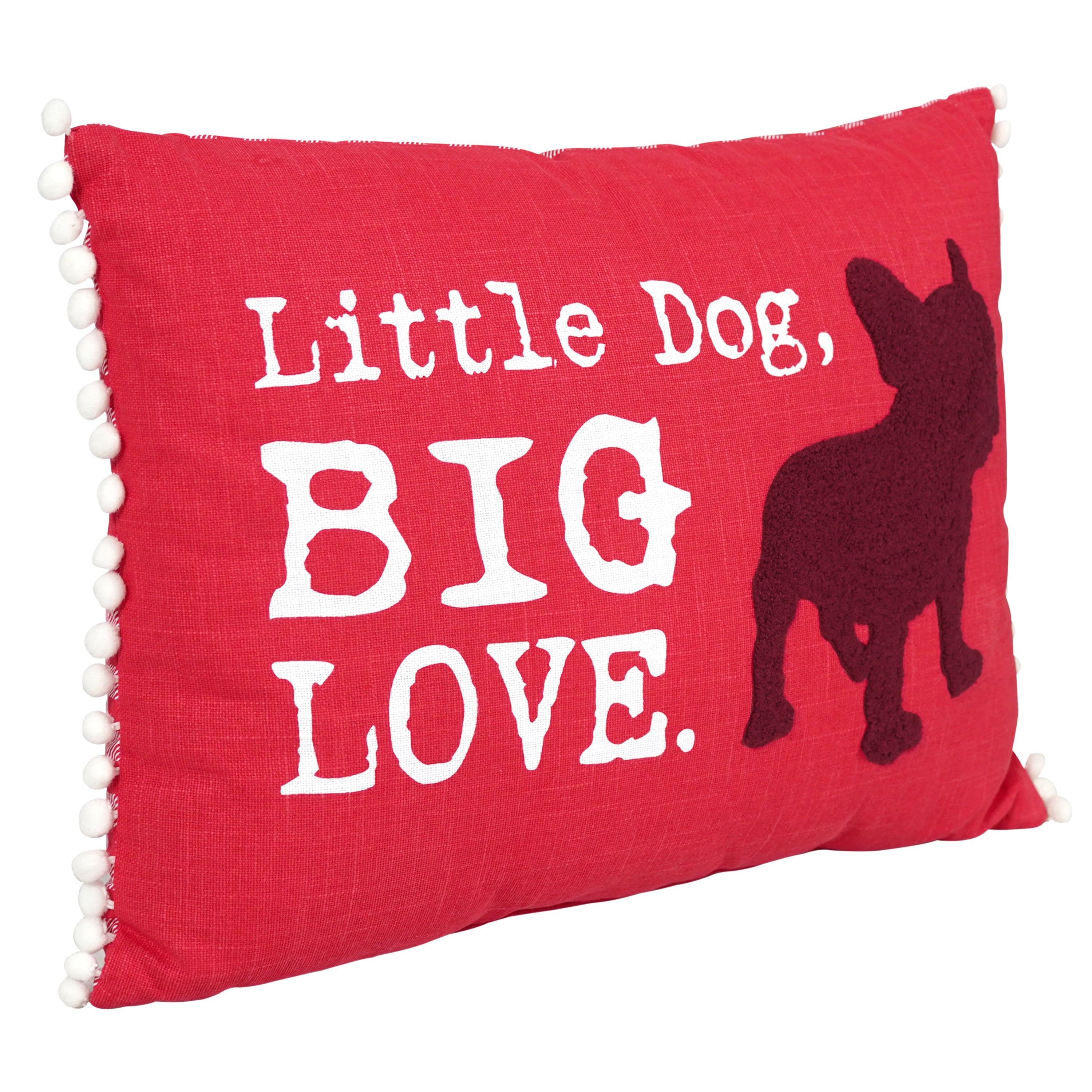 Little Dog, Big Love Lumbar Pillow