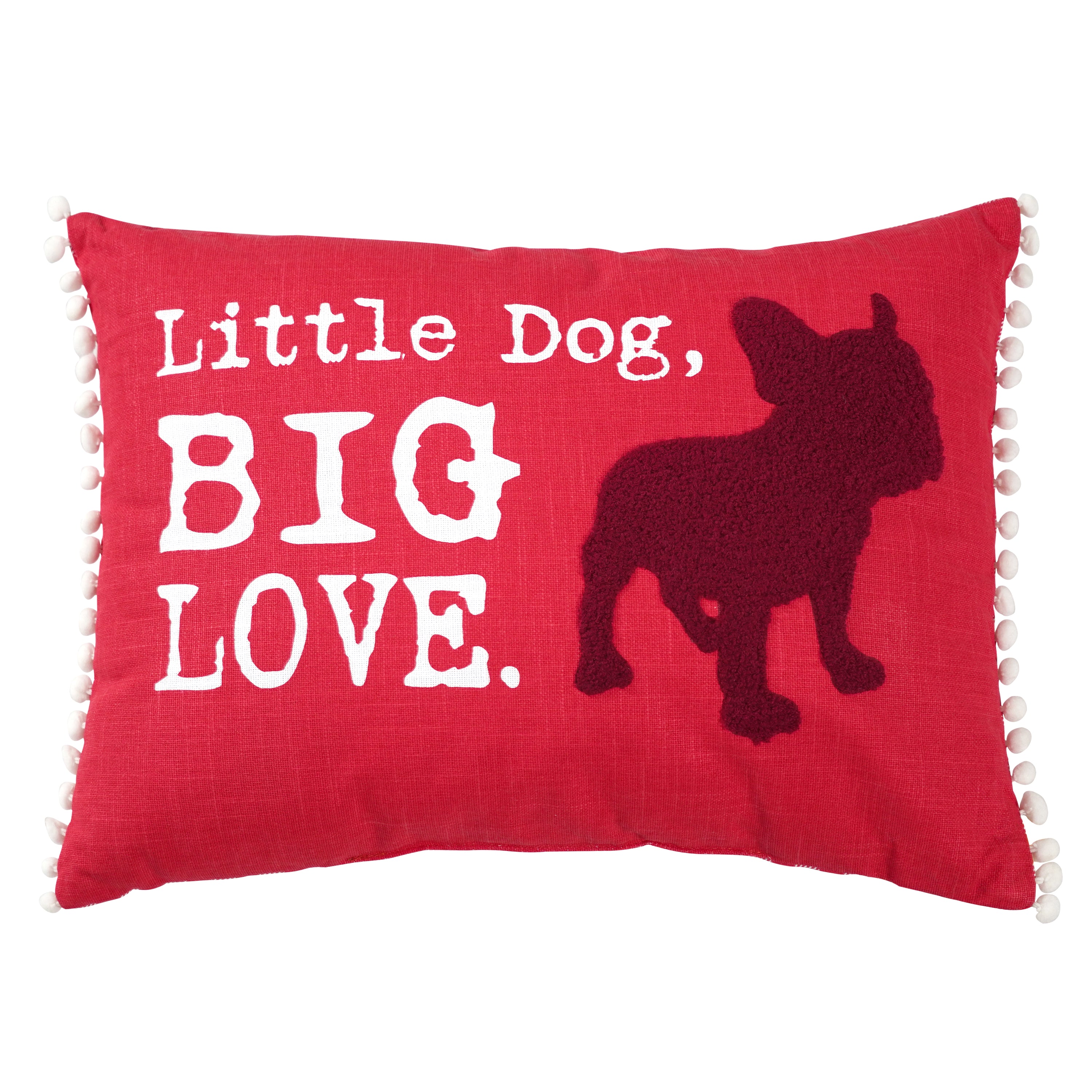 Little Dog, Big Love Lumbar Pillow