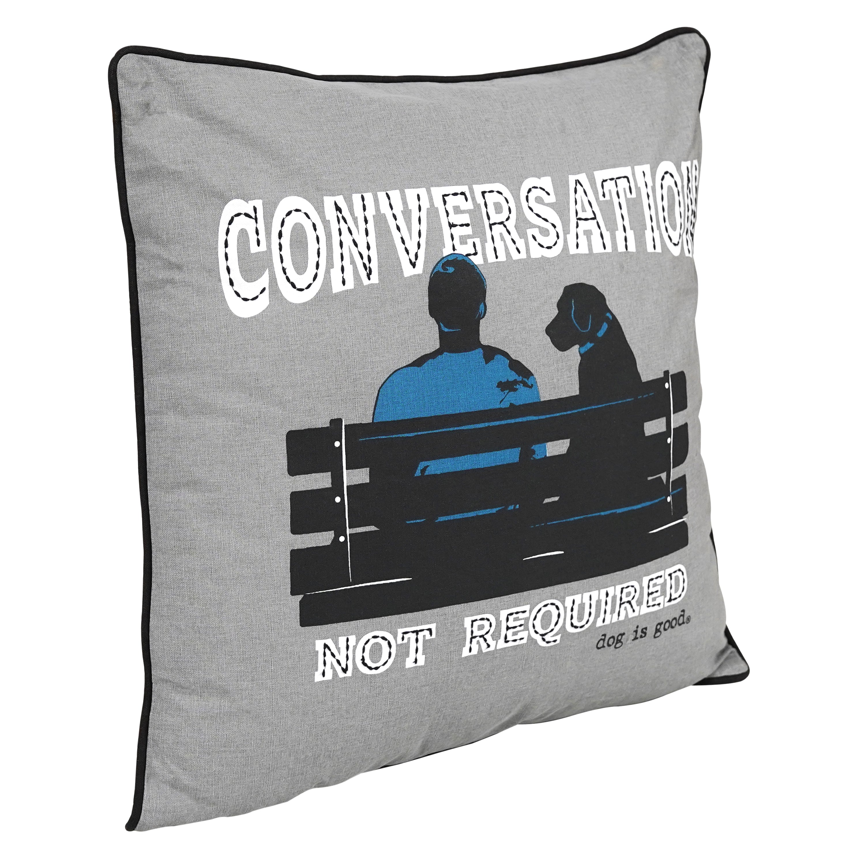 Conversation Not Required Pillow