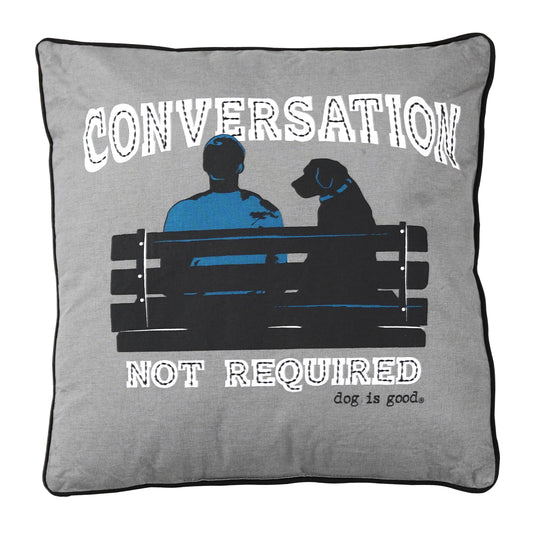 Conversation Not Required Pillow