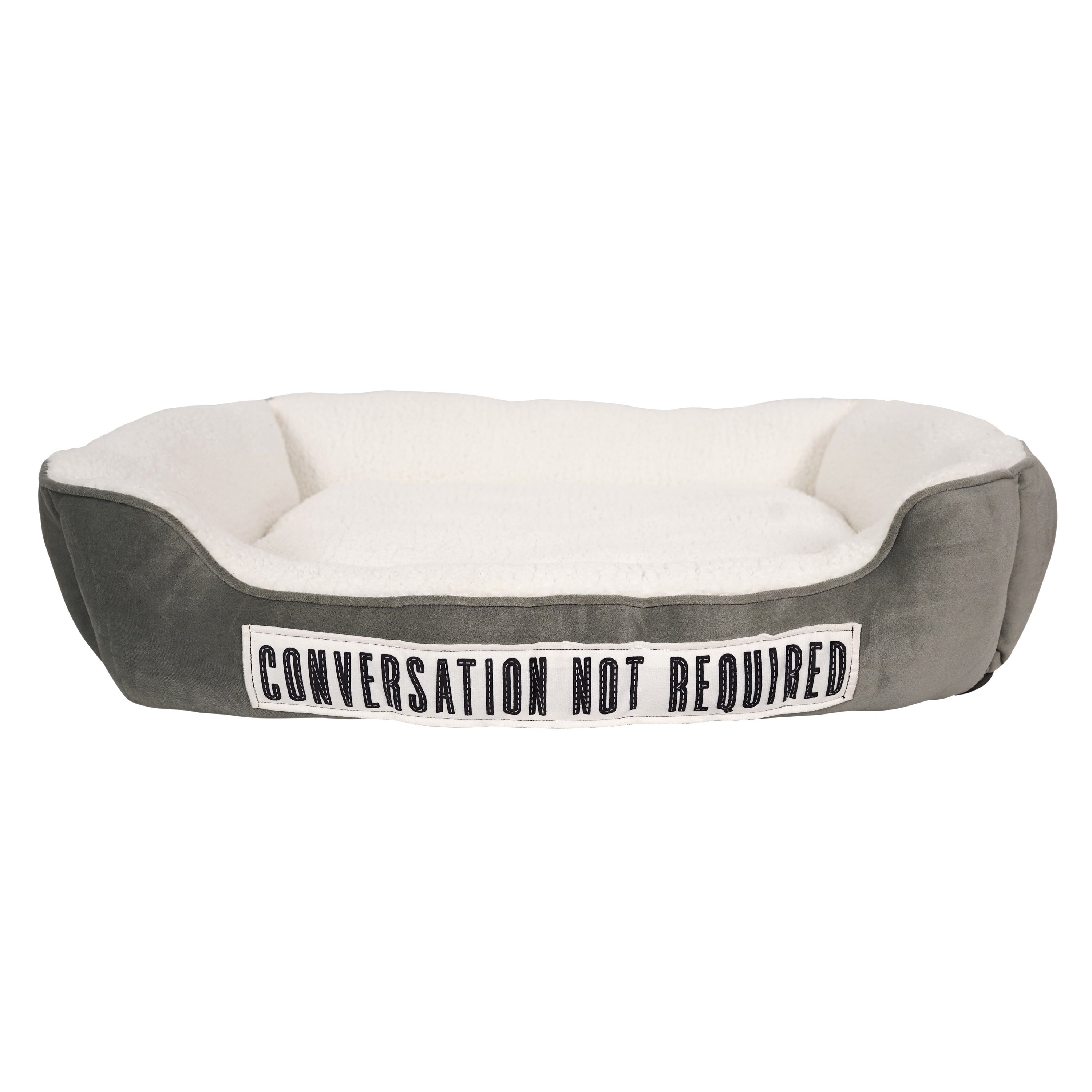 Conversation Not Required Large Dog Bed