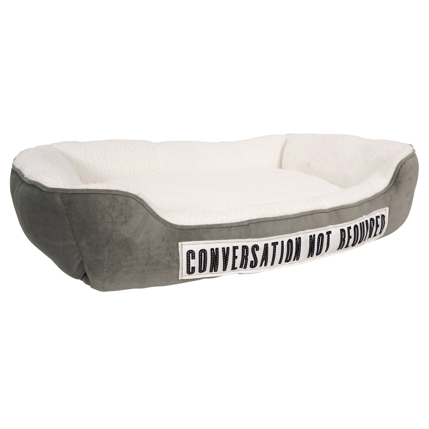 Conversation Not Required Large Dog Bed