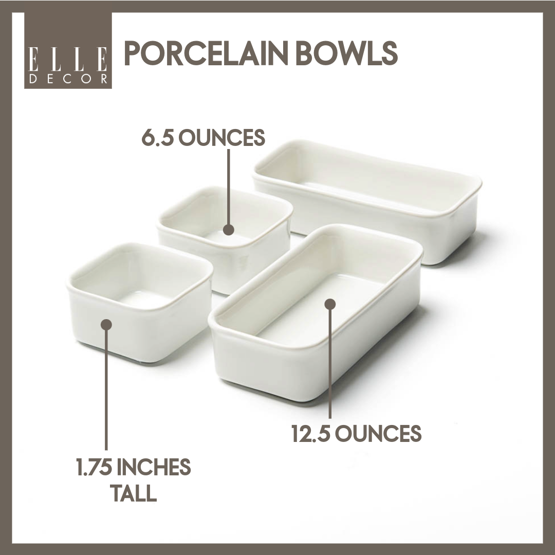 Elle Decor 4 Piece Charcuterie Bowls