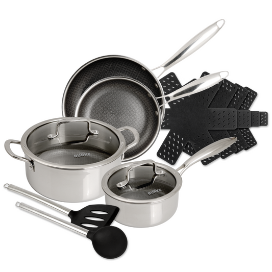 12pc Geoclad  Ceramic Cookware Set by David Burke