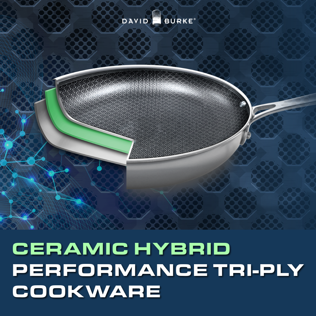 12pc Geoclad  Ceramic Cookware Set by David Burke