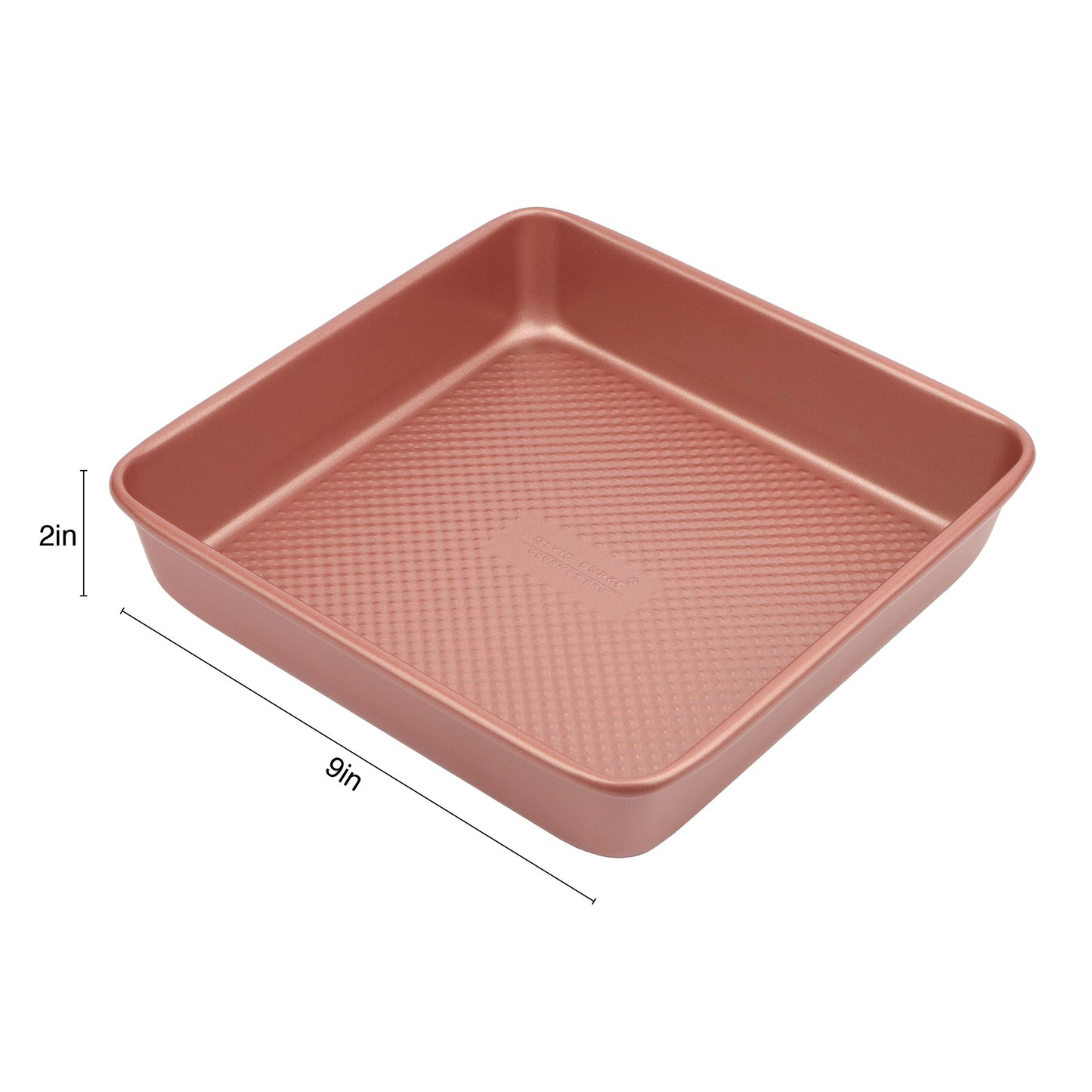 David Burke Square Cake Pan - Rose Gold