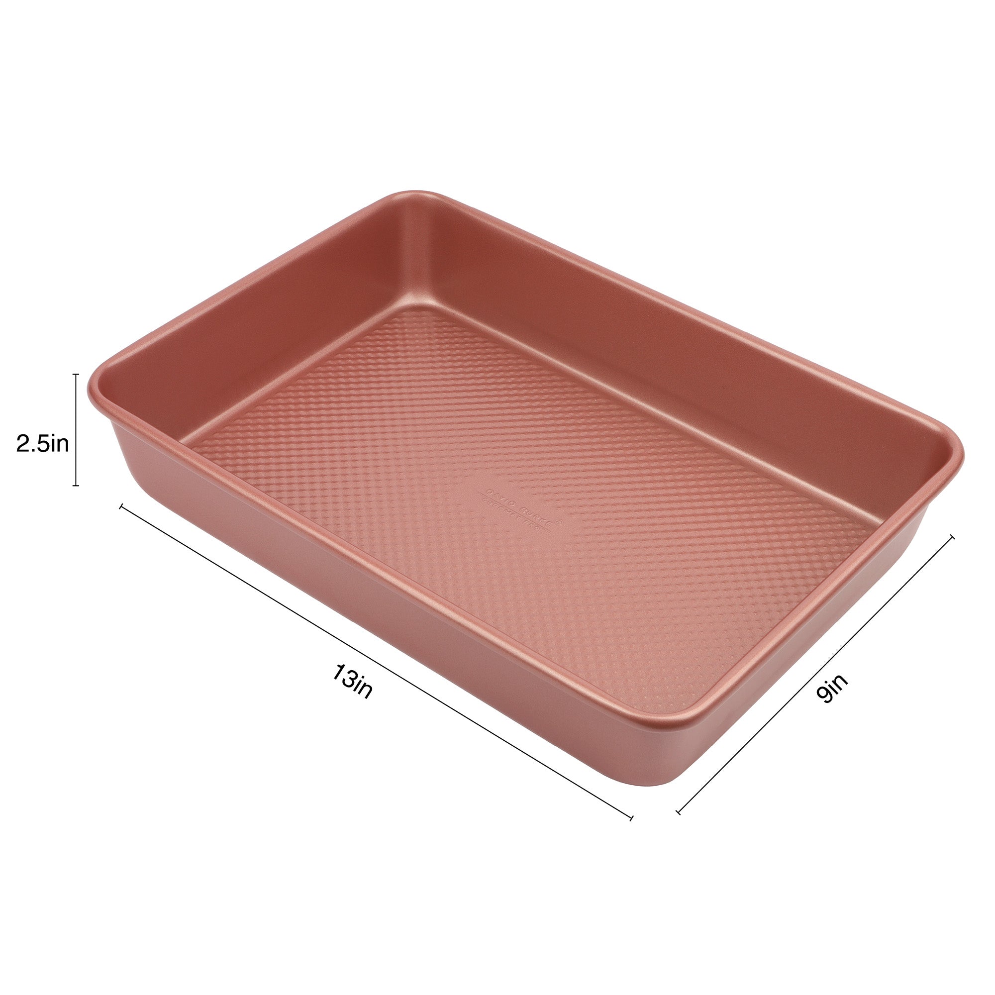 David Burke Oblong Bake Pan - Rose Gold
