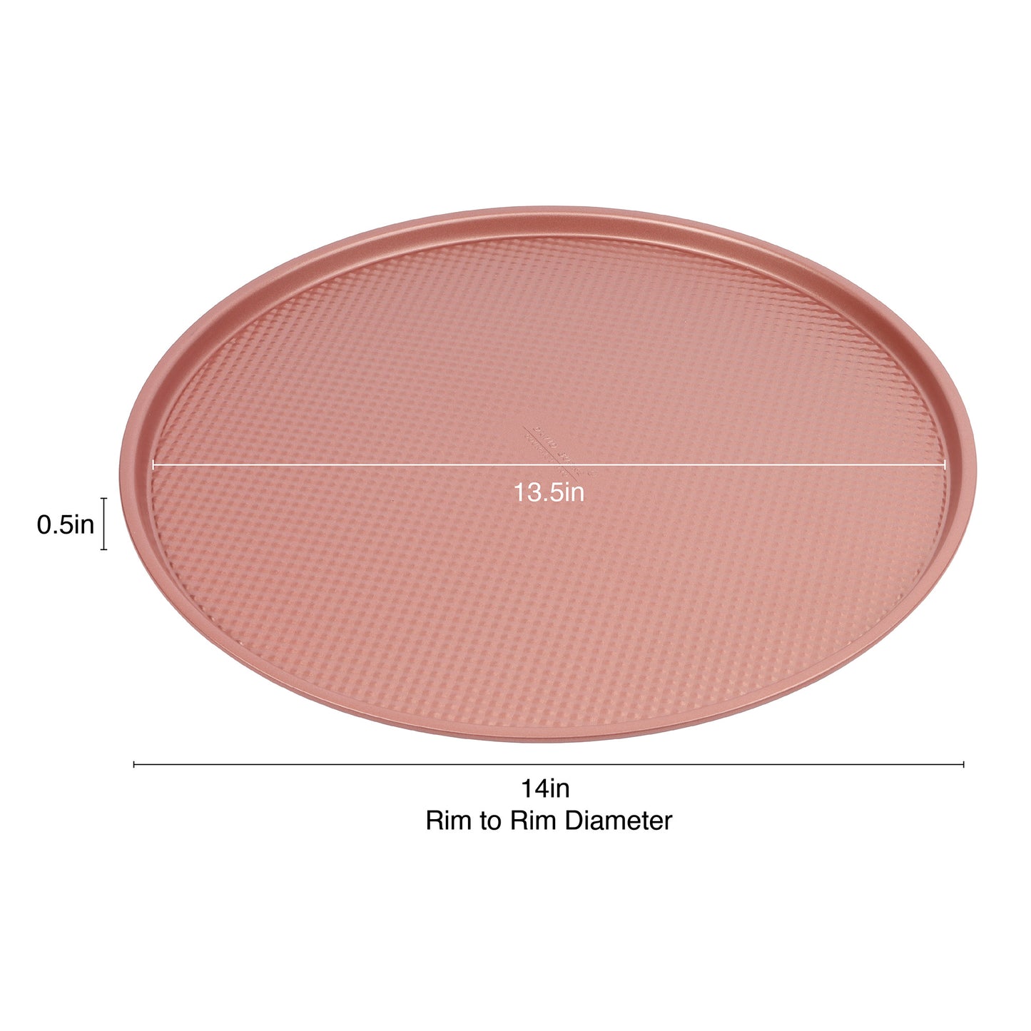 David Burke 14 inch Pizza Pan - Rose Gold