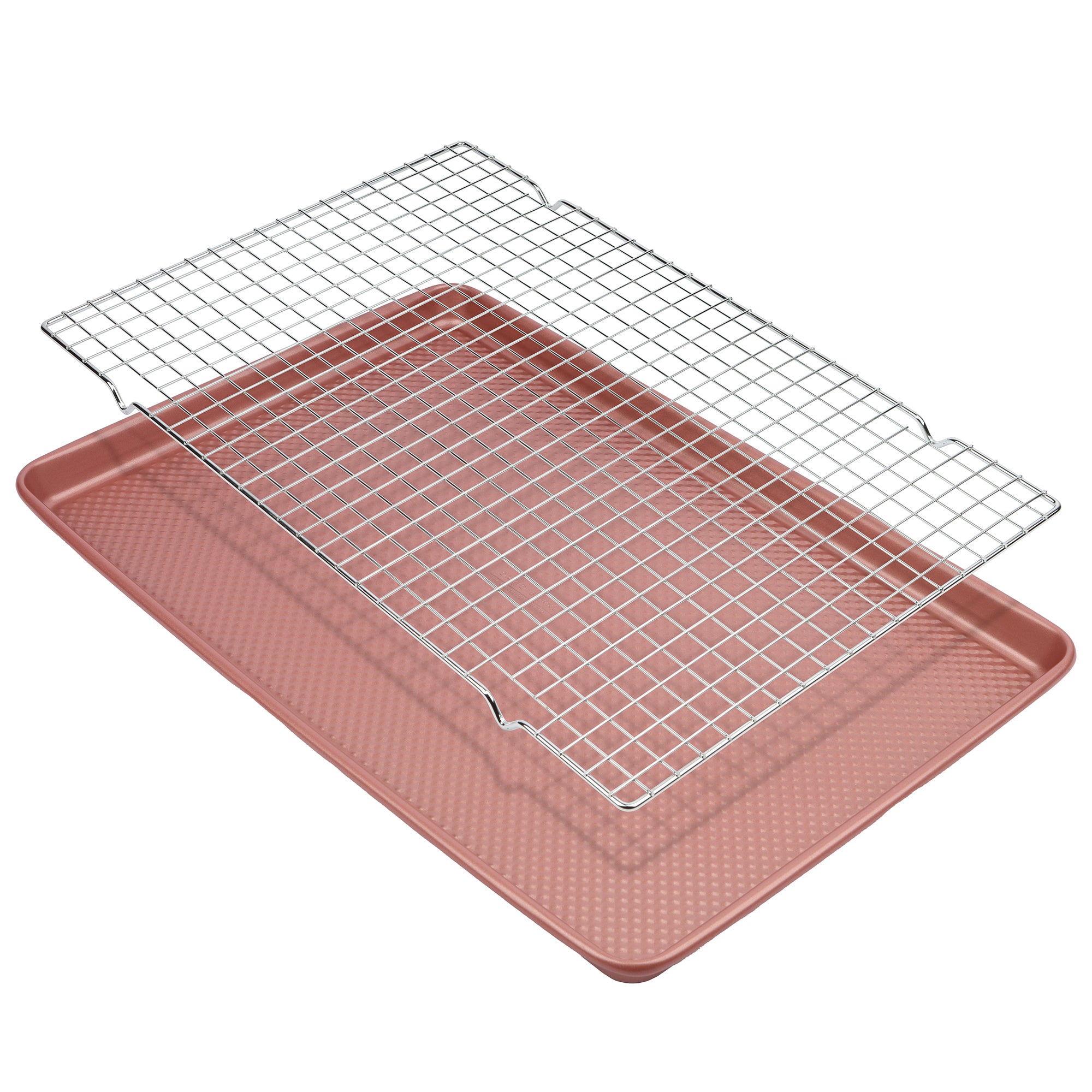 David Burke Large Cooke Sheet and Cooling Rack - Rose Gold