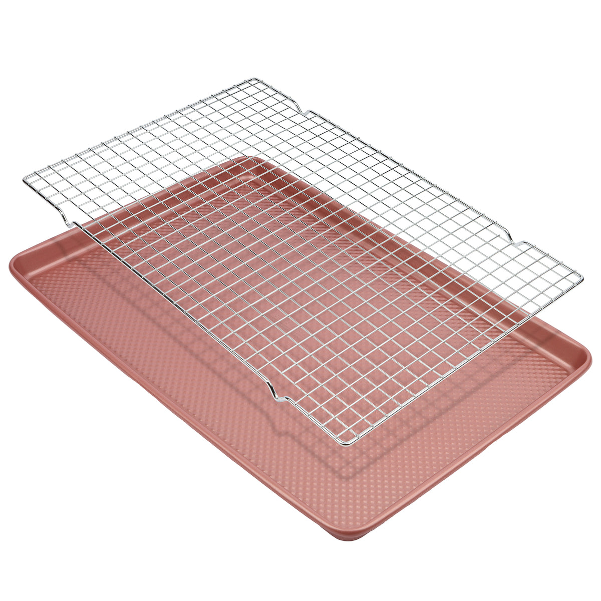David Burke Large Cooke Sheet and Cooling Rack - Rose Gold – Chef's ...