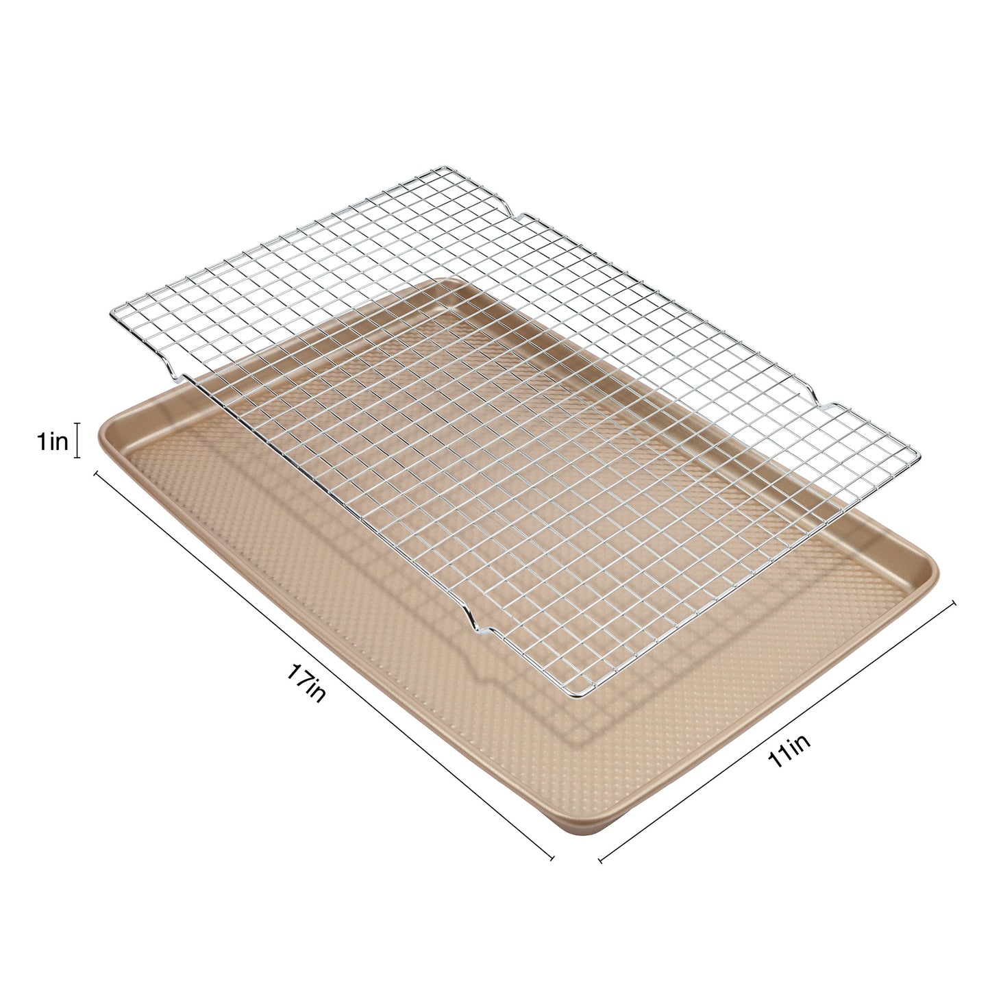 David Burke Large Cookie Sheet and Cooling Rack - Bronze