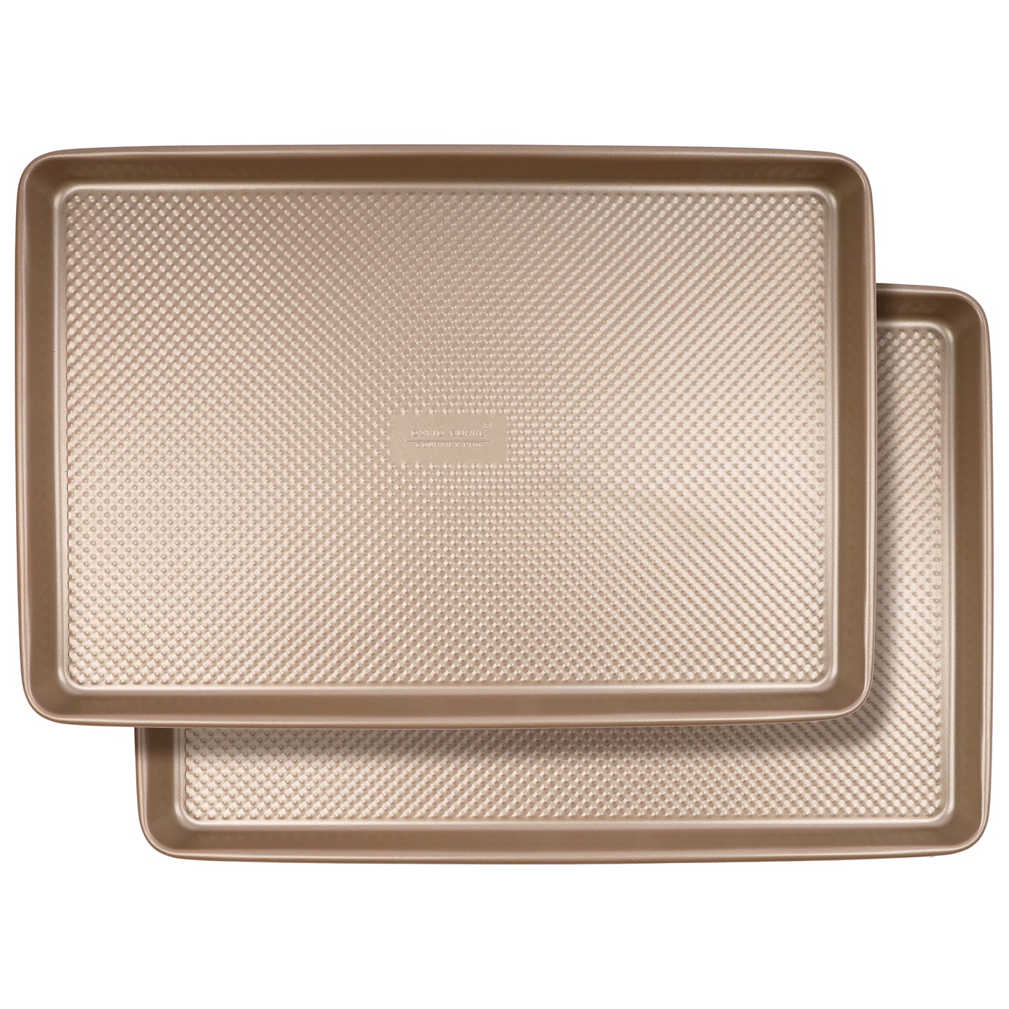 David Burke Set of 2 Cookie Sheets : 17in/17in - Bronze