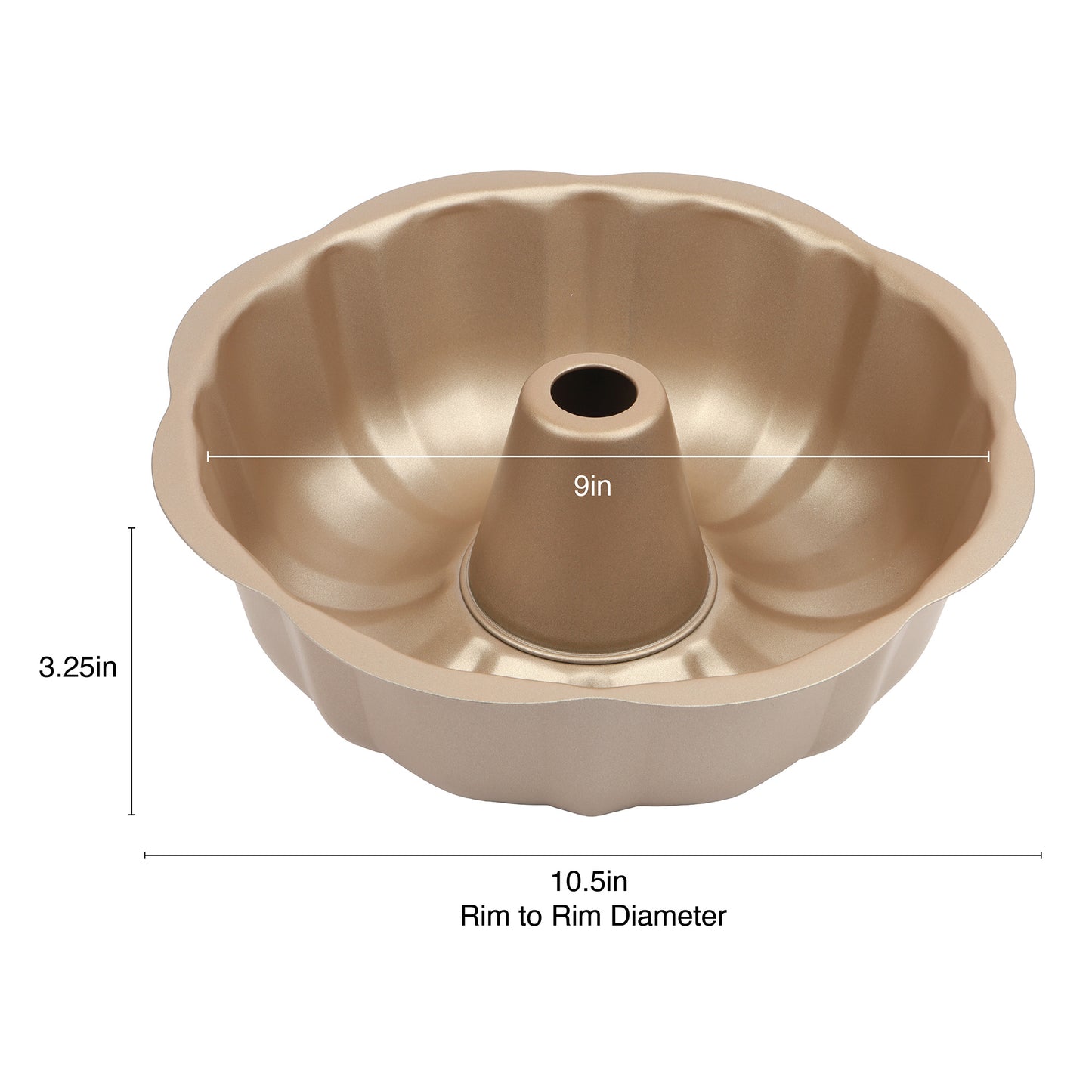 David Burke 9" Fluted Bake Pan - Bronze