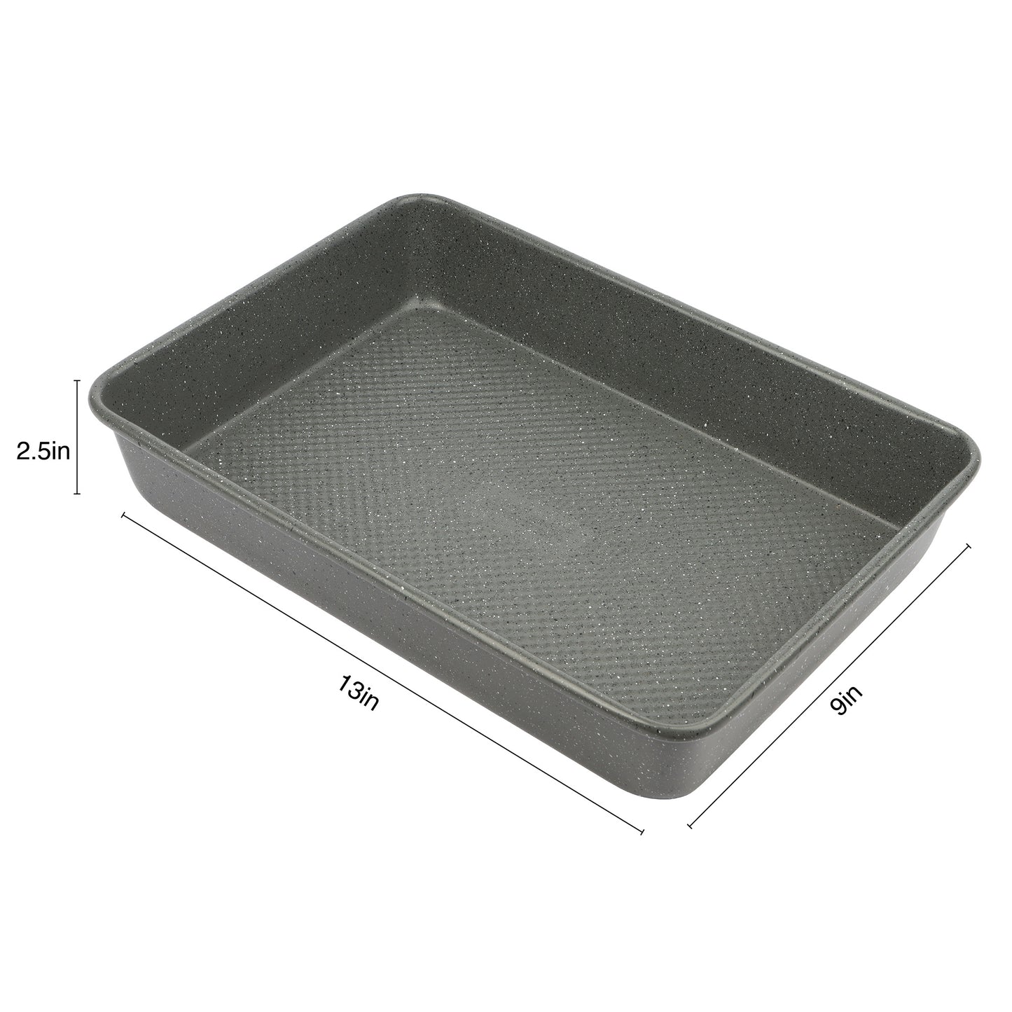 David Burke Oblong Bake Pan - Speckled Grey