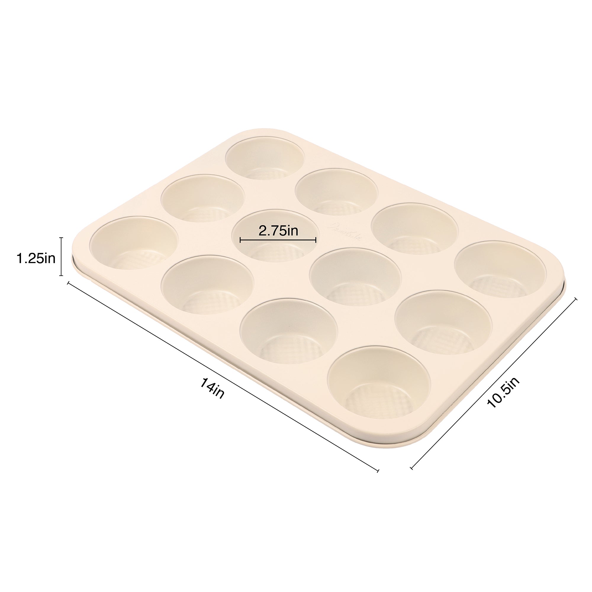 David Burke Muffin Tin - Cream