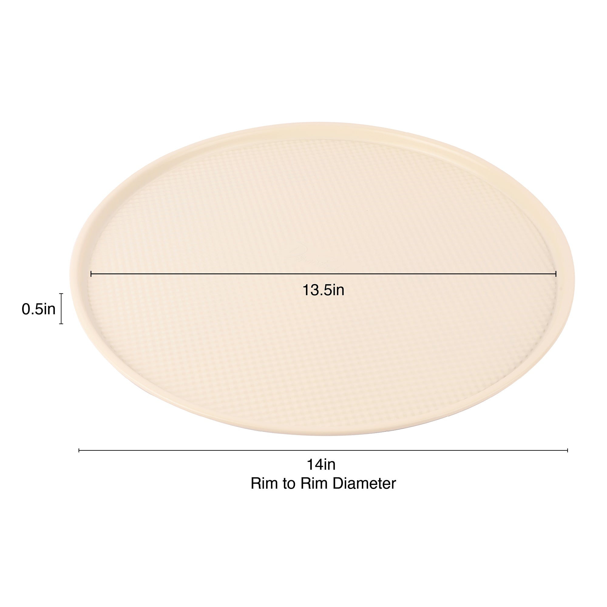 David Burke 14 inch Pizza Pan - Cream