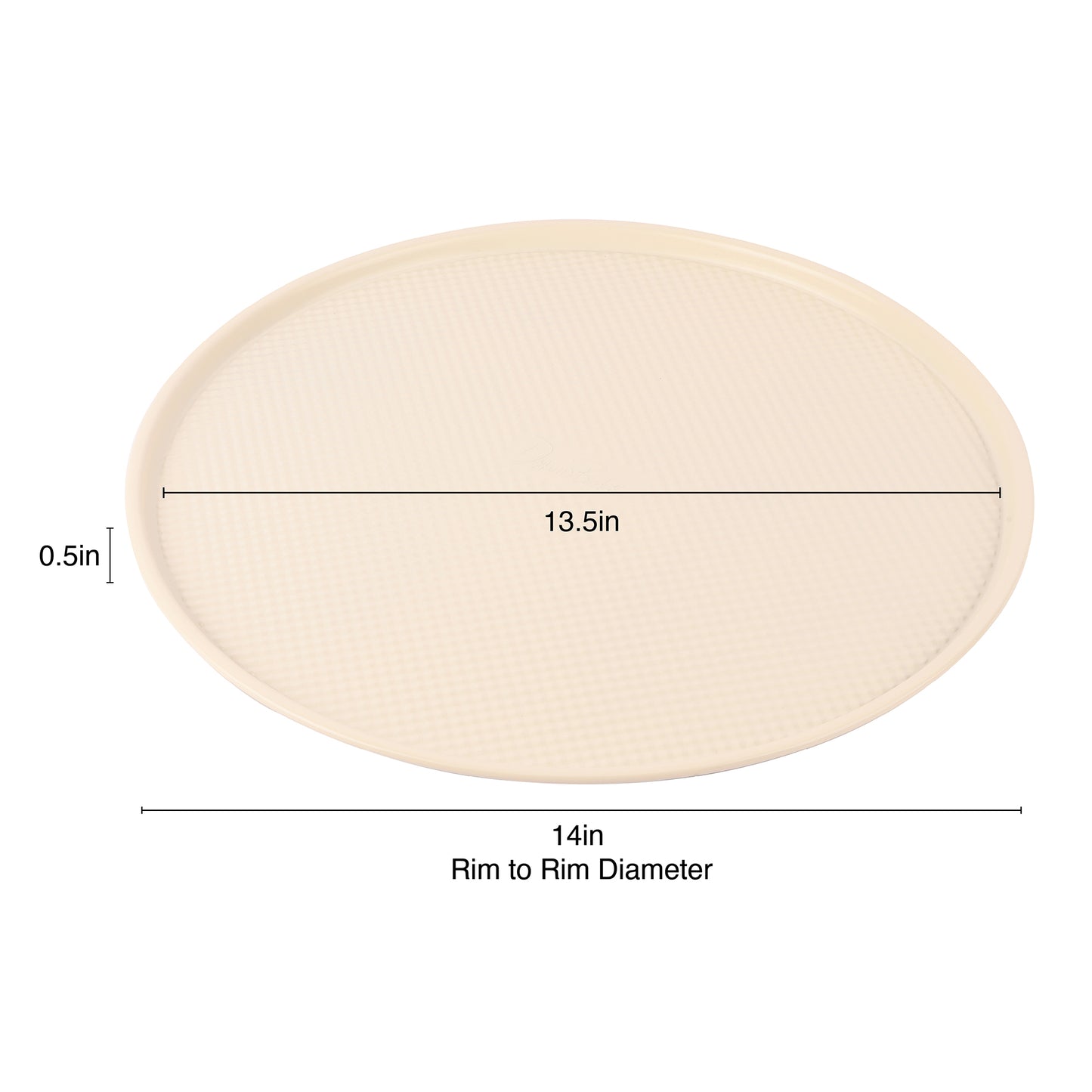 David Burke 14 inch Pizza Pan - Cream