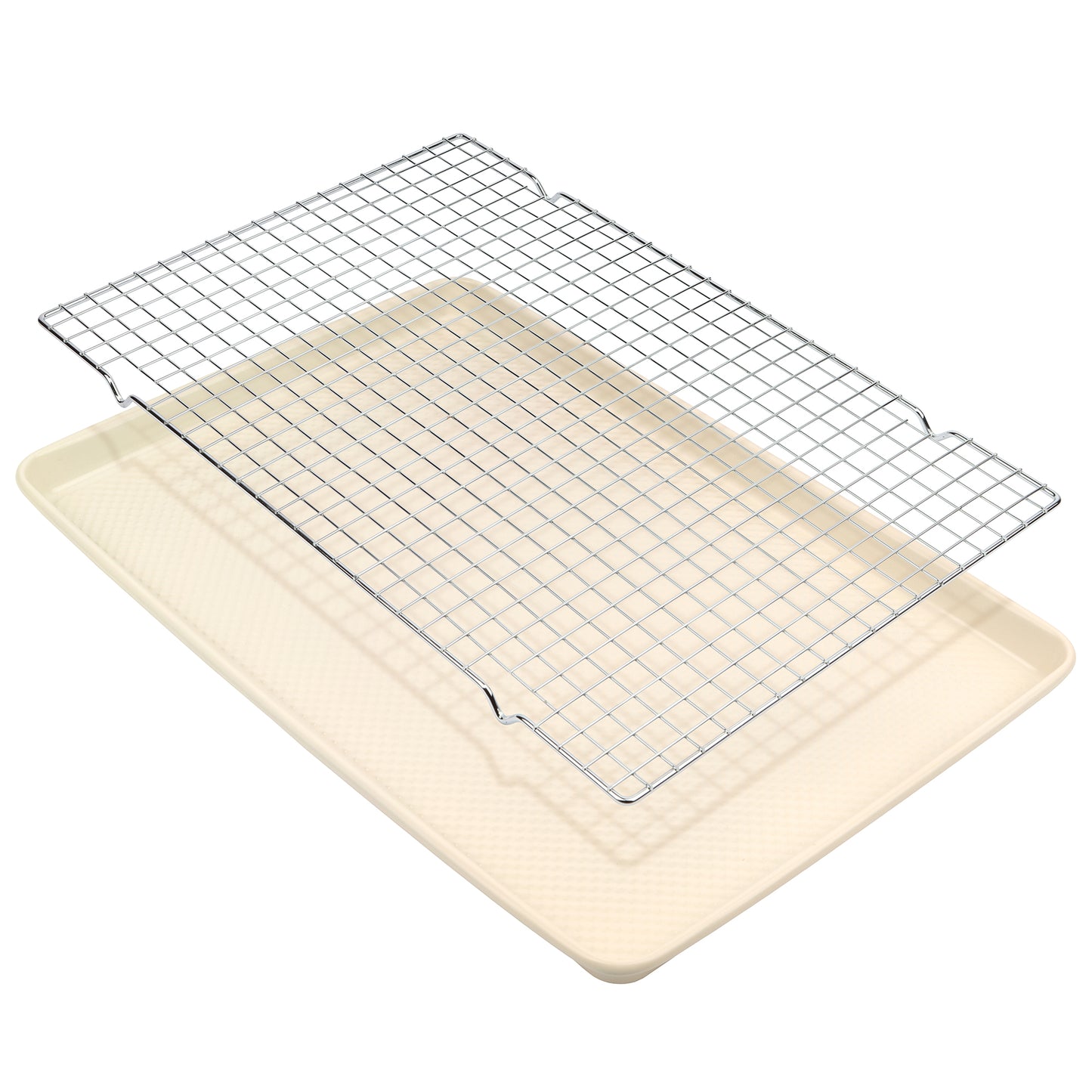 David Burke Large Cookie Sheet and Cooling Rack - Cream
